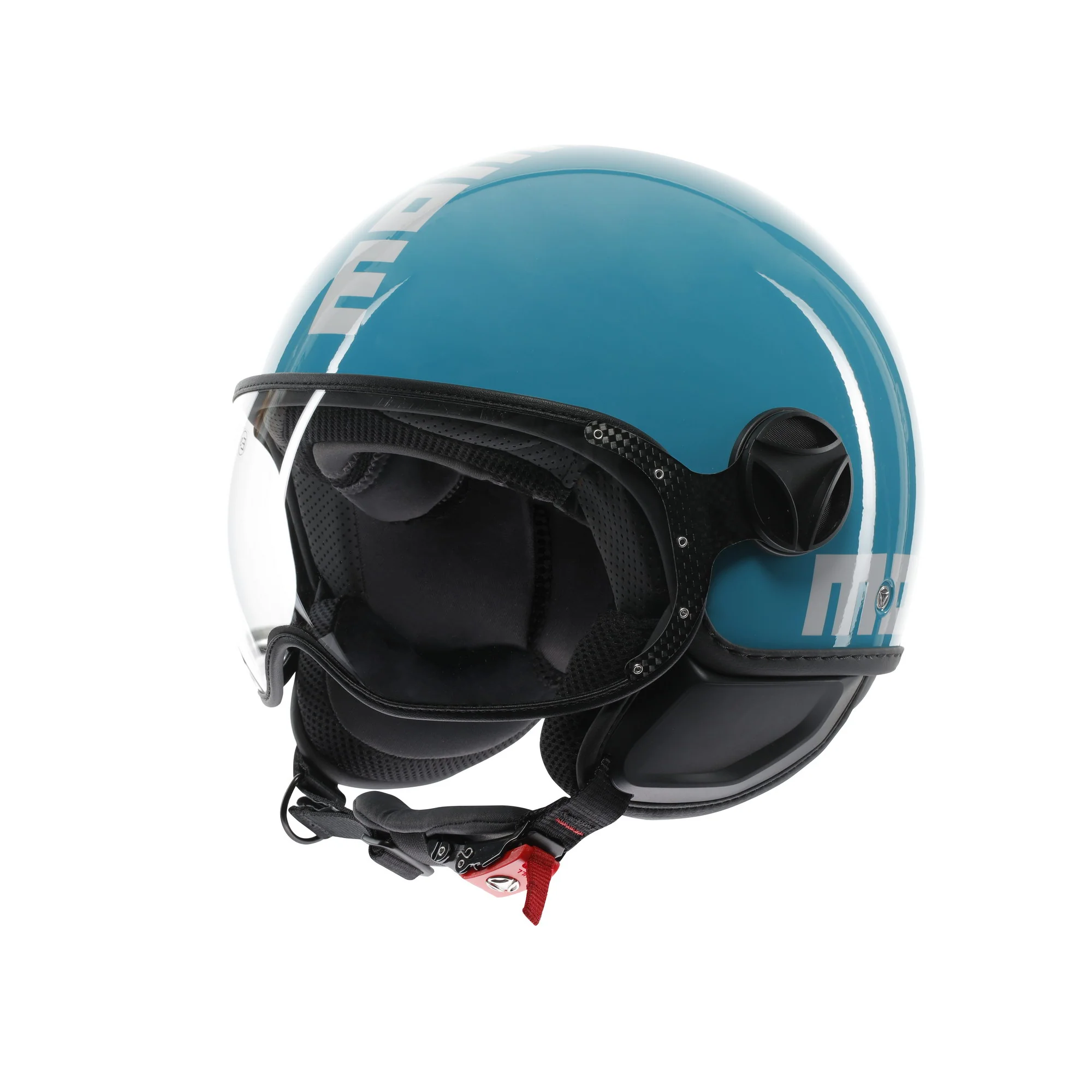 Casco moto jet FGTR CLASSIC Candy E2206 Blu lago / bianco - Image 3