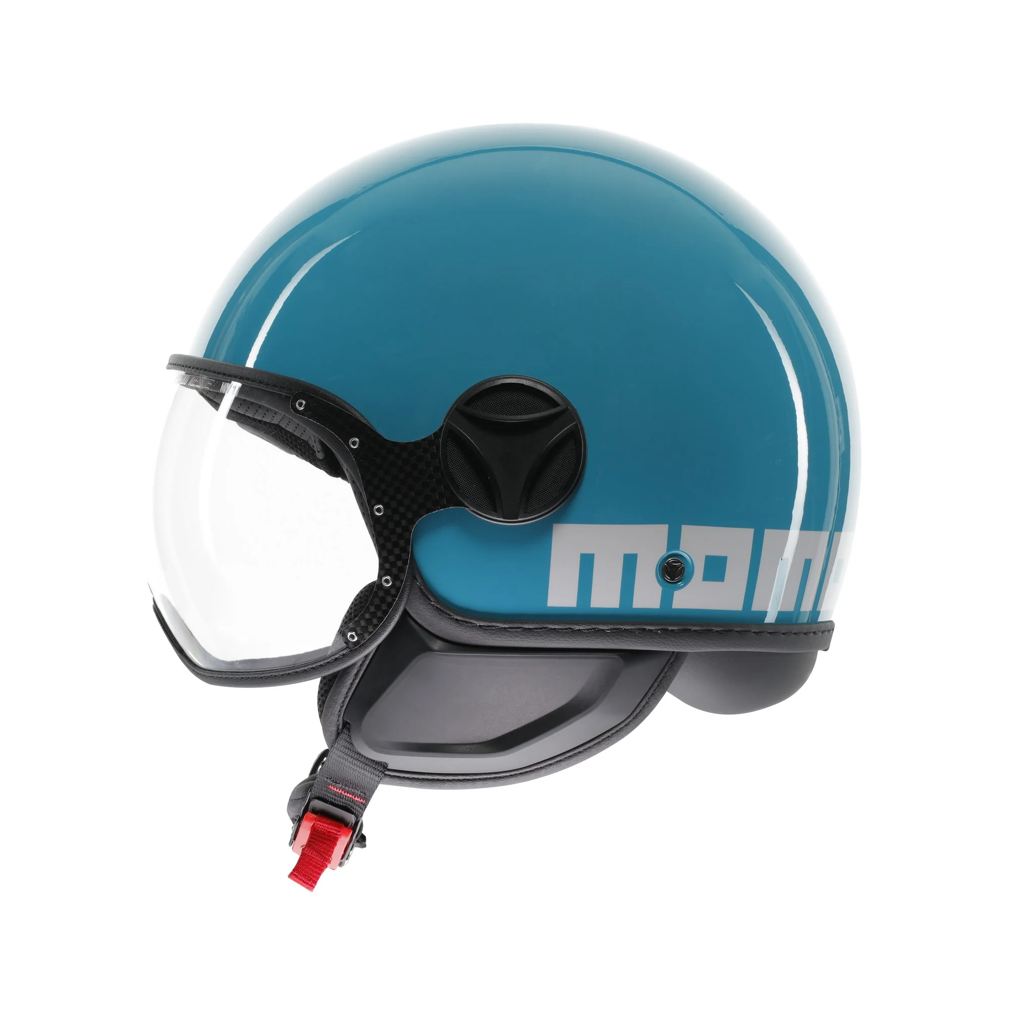 Casco moto jet FGTR CLASSIC Candy E2206 Blu lago / bianco - Image 4