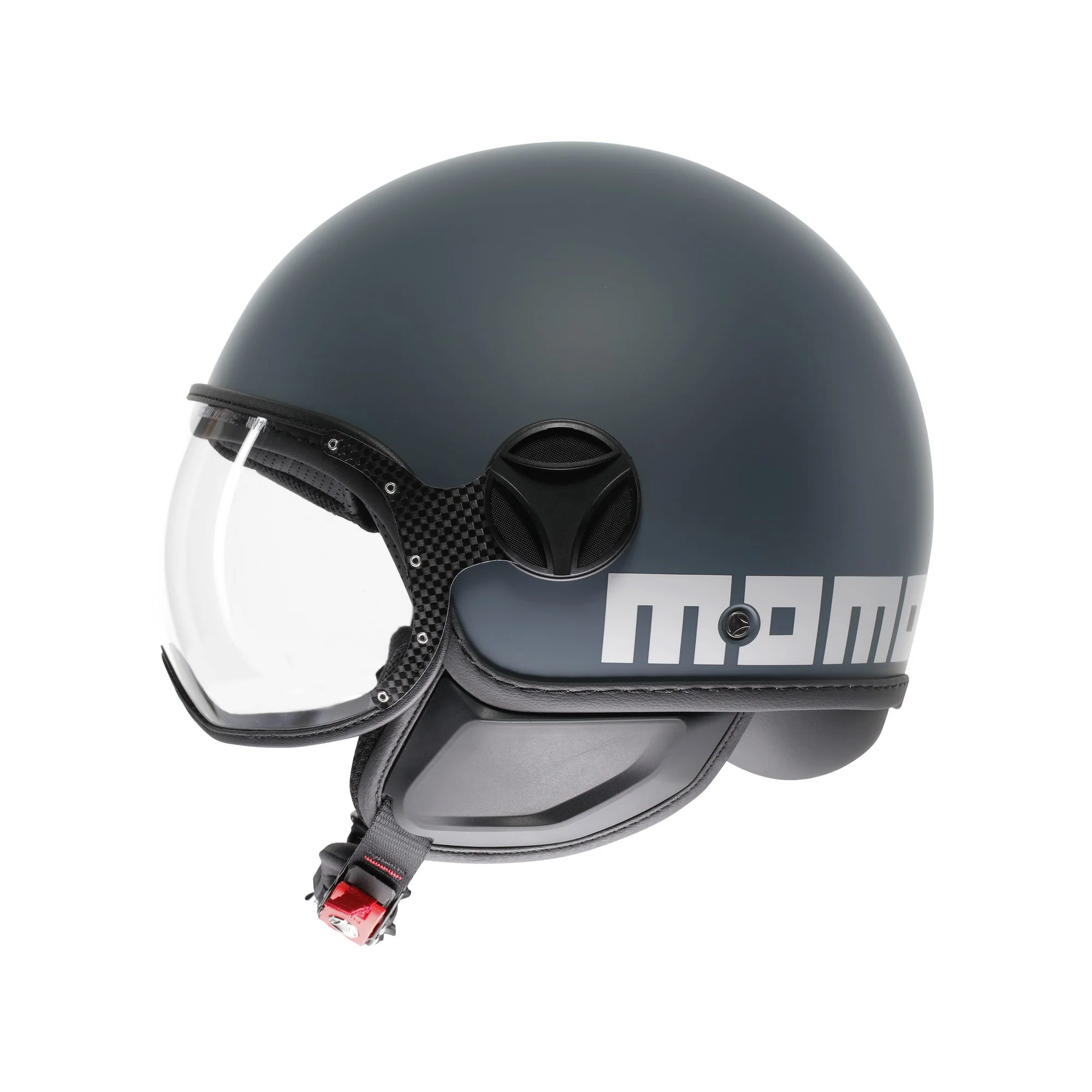 Casco moto jet FGTR CLASSIC Candy E2206 Grigio ottanio / bianco - Image 4