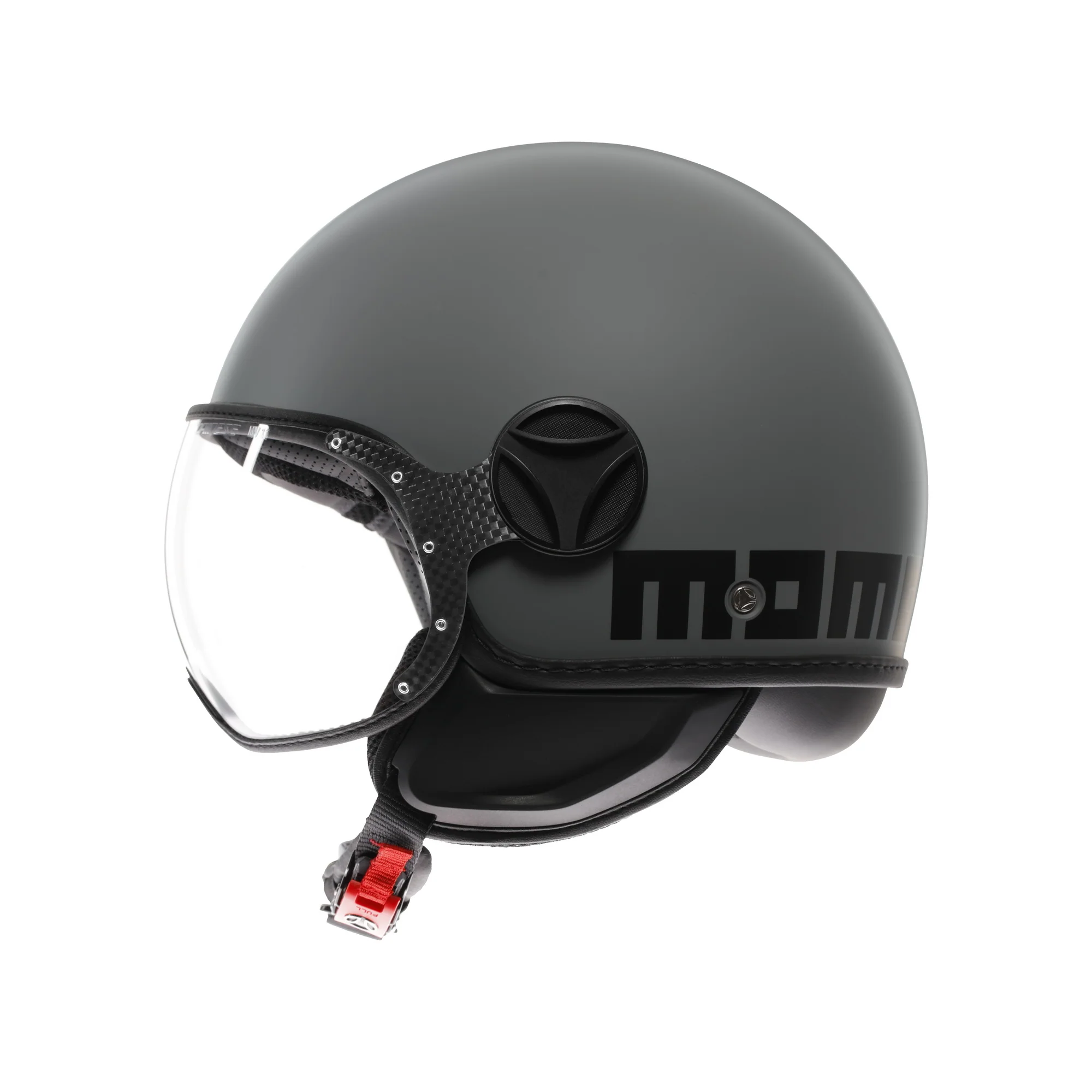 Casco moto jet FGTR CLASSIC Mono E2206 Grigio opaco / nero - Image 3