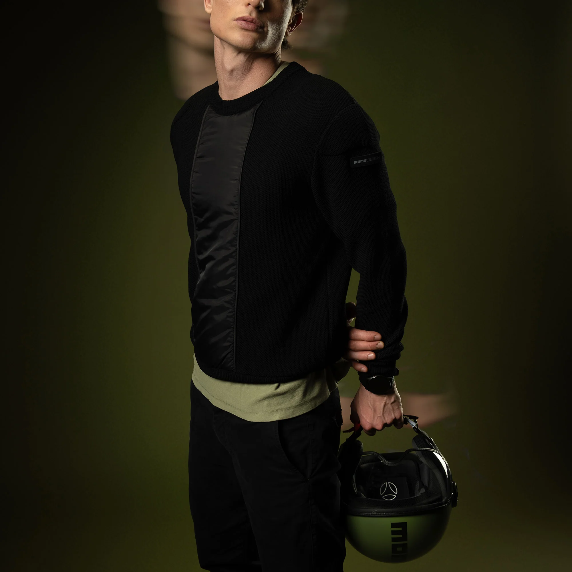 Casco moto jet FGTR CLASSIC Mono E2206 Verde militare opaco / nero - Image 9