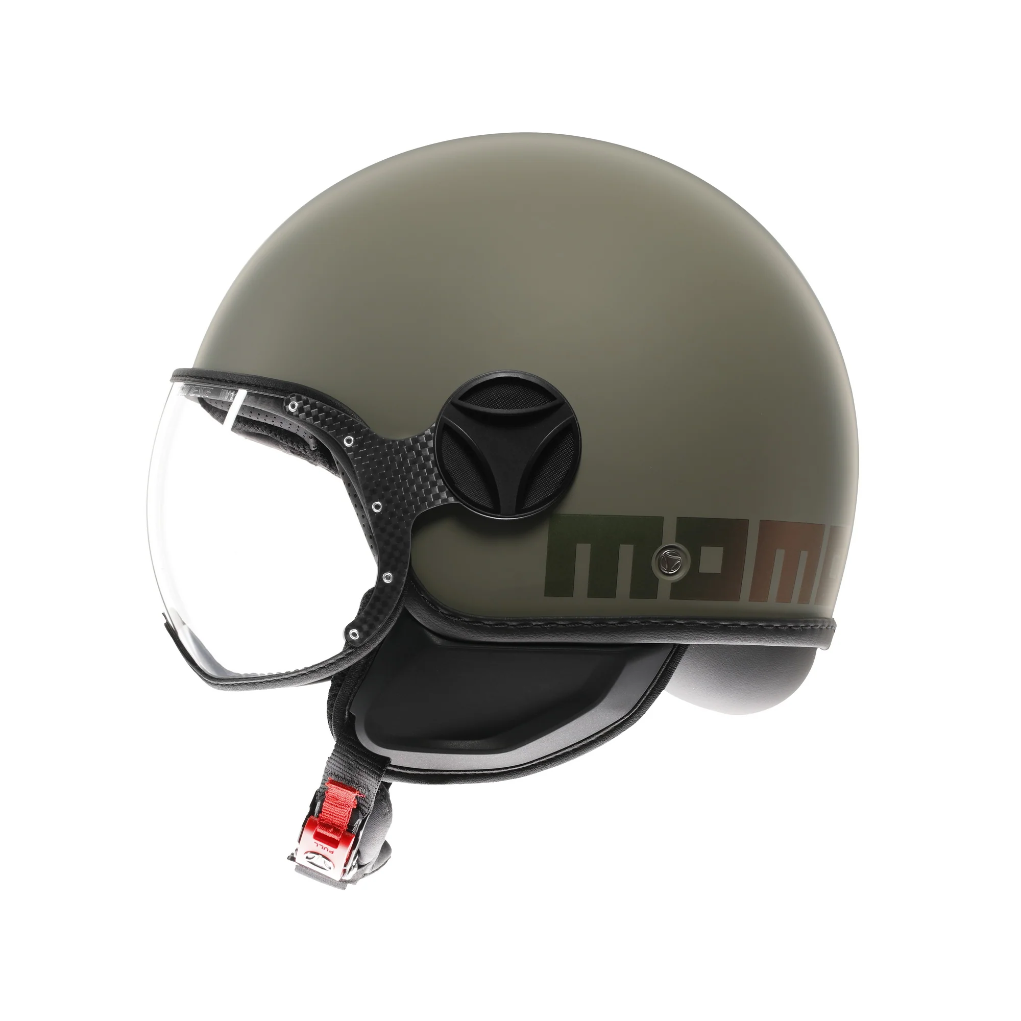 Casco moto jet FGTR CLASSIC Flip E2206 Verde opaco / bronzo - Image 3