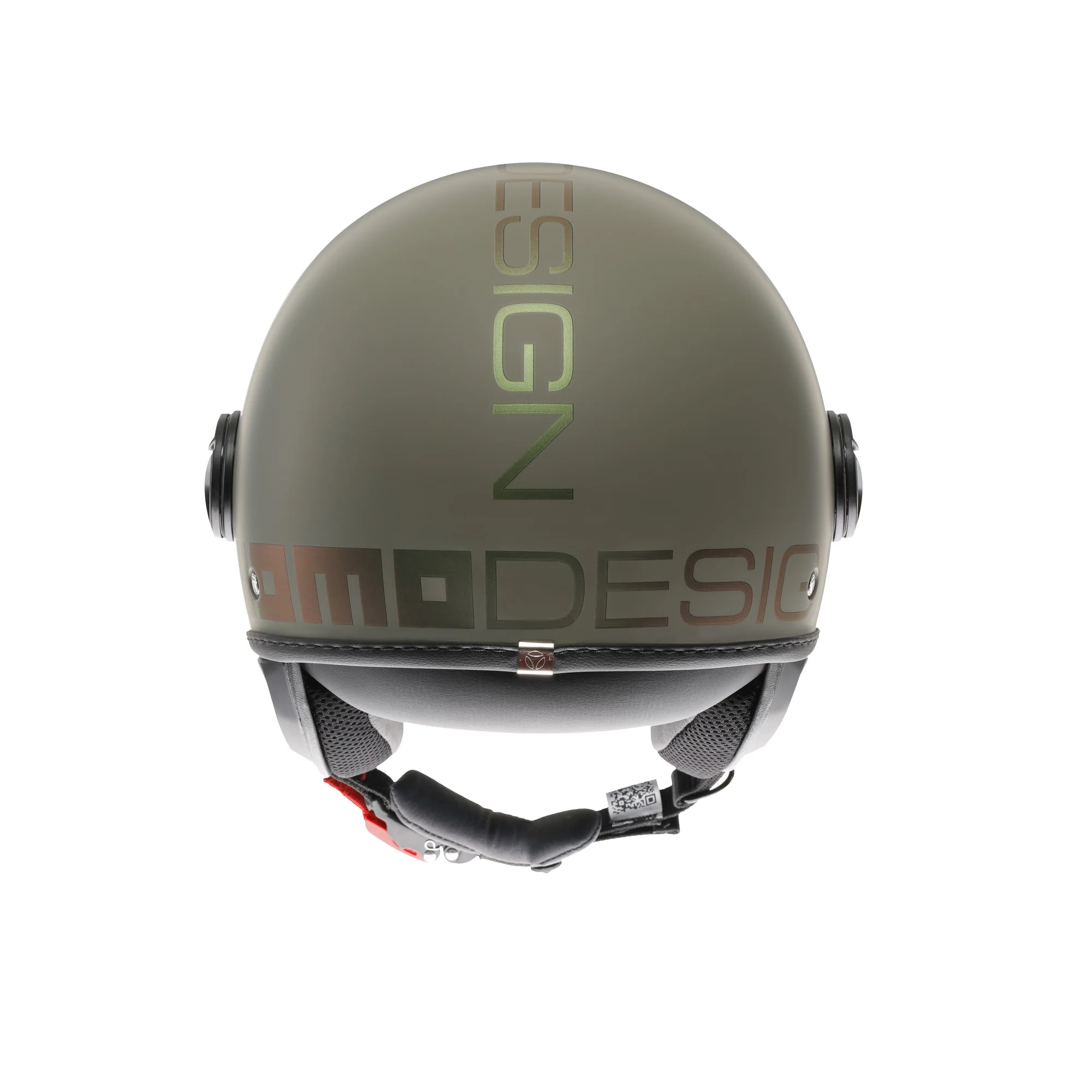 Casco moto jet FGTR CLASSIC Flip E2206 Verde opaco / bronzo - Image 5