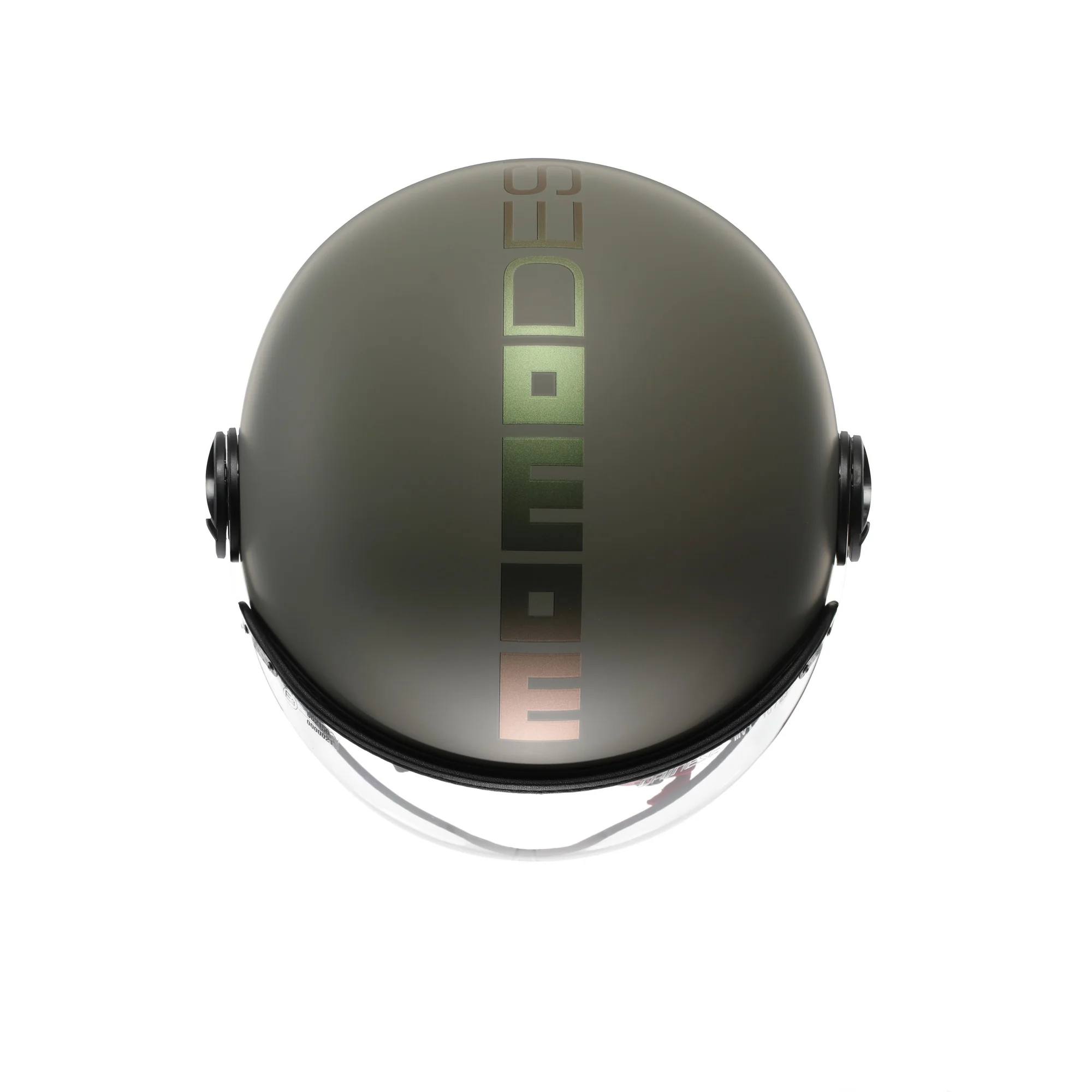 Casco moto jet FGTR CLASSIC Flip E2206 Verde opaco / bronzo - Image 7