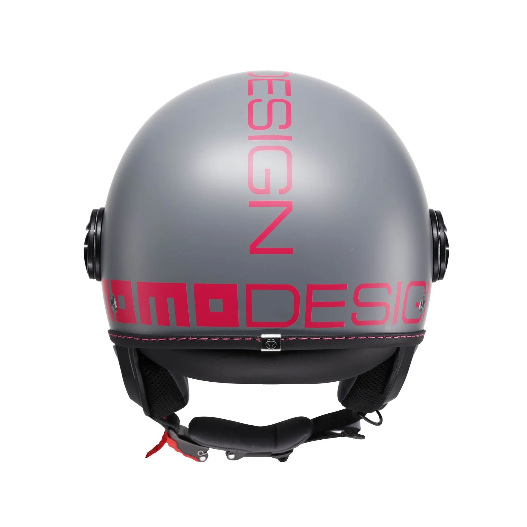 Casco moto jet FGTR CLASSIC Fluo E2206 Grigio opaco / Fuxia fluo - Image 7