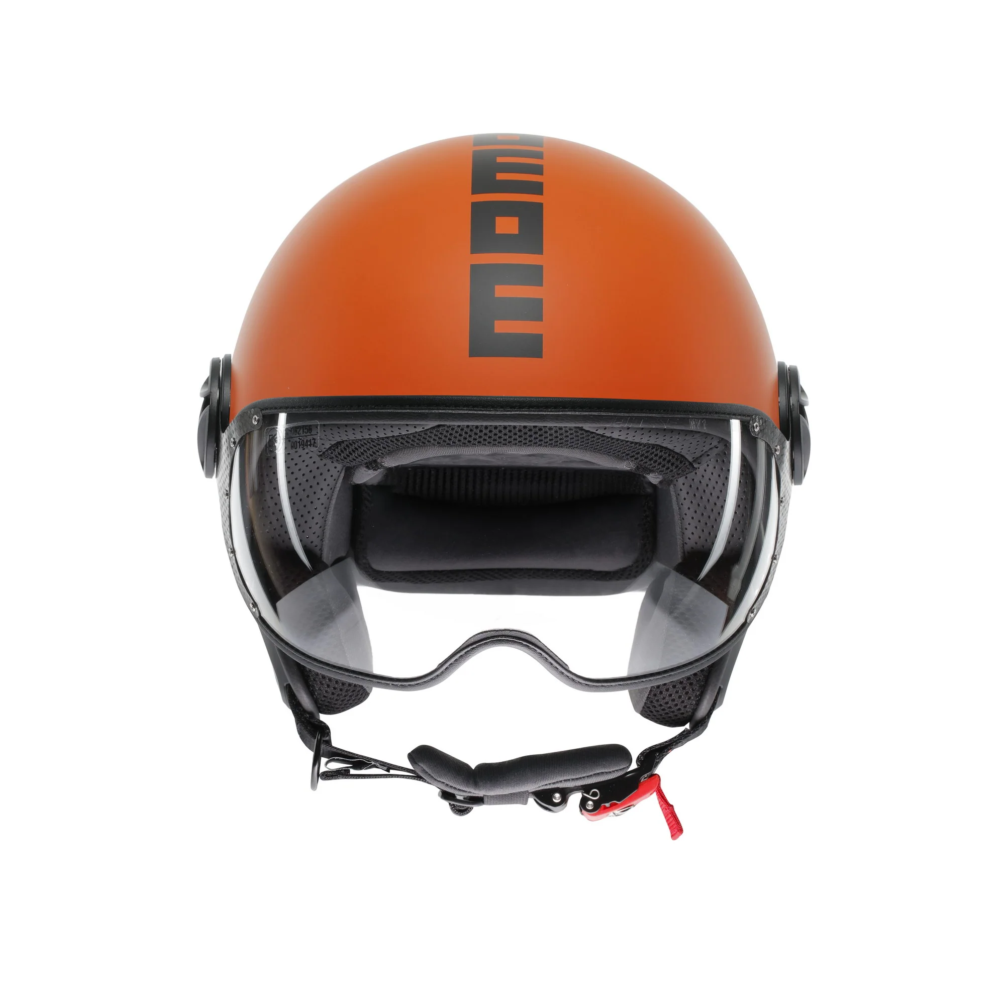 Casco moto jet FGTR CLASSIC Mono E2206 Arancione opaco / nero