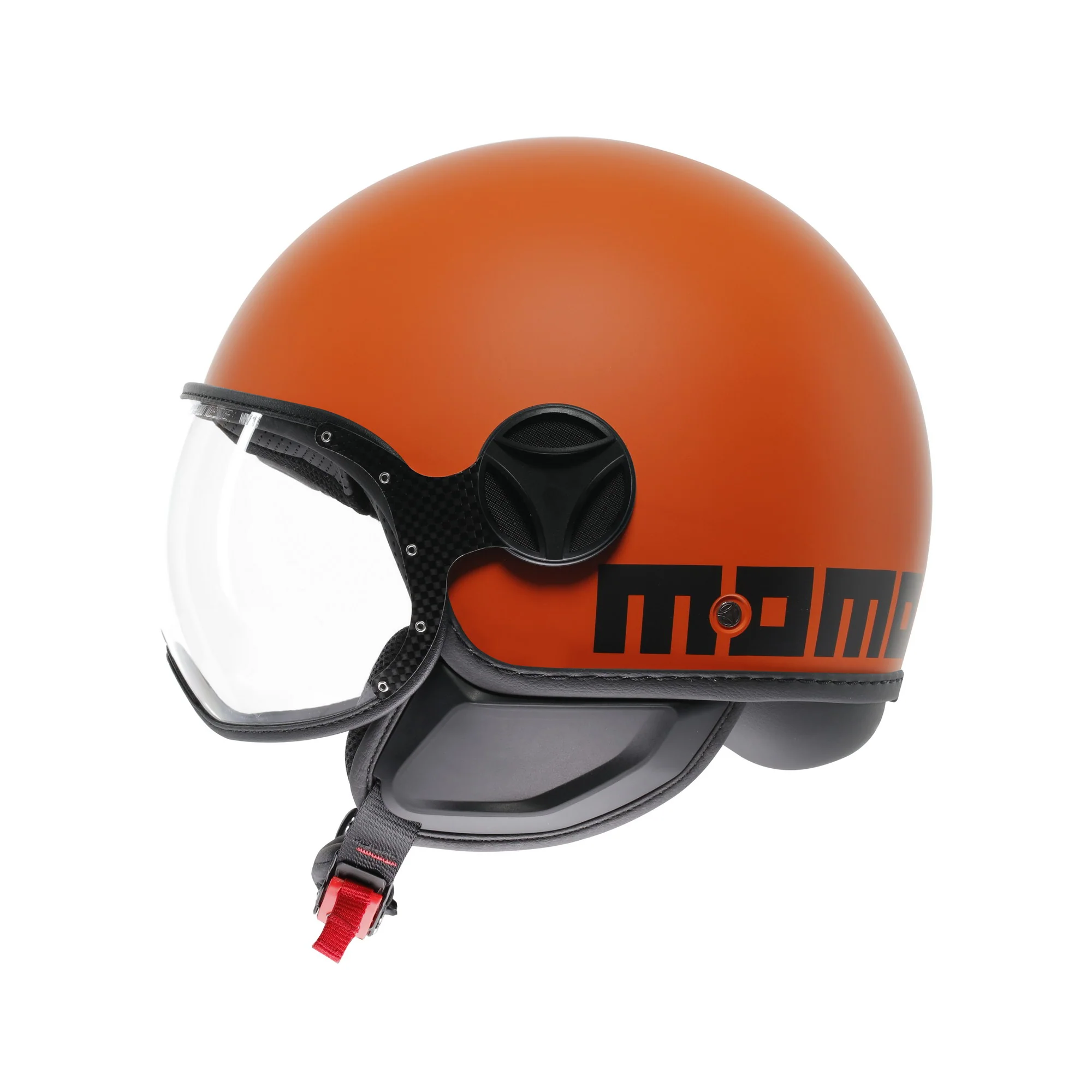 Casco moto jet FGTR CLASSIC Mono E2206 Arancione opaco / nero - Image 4