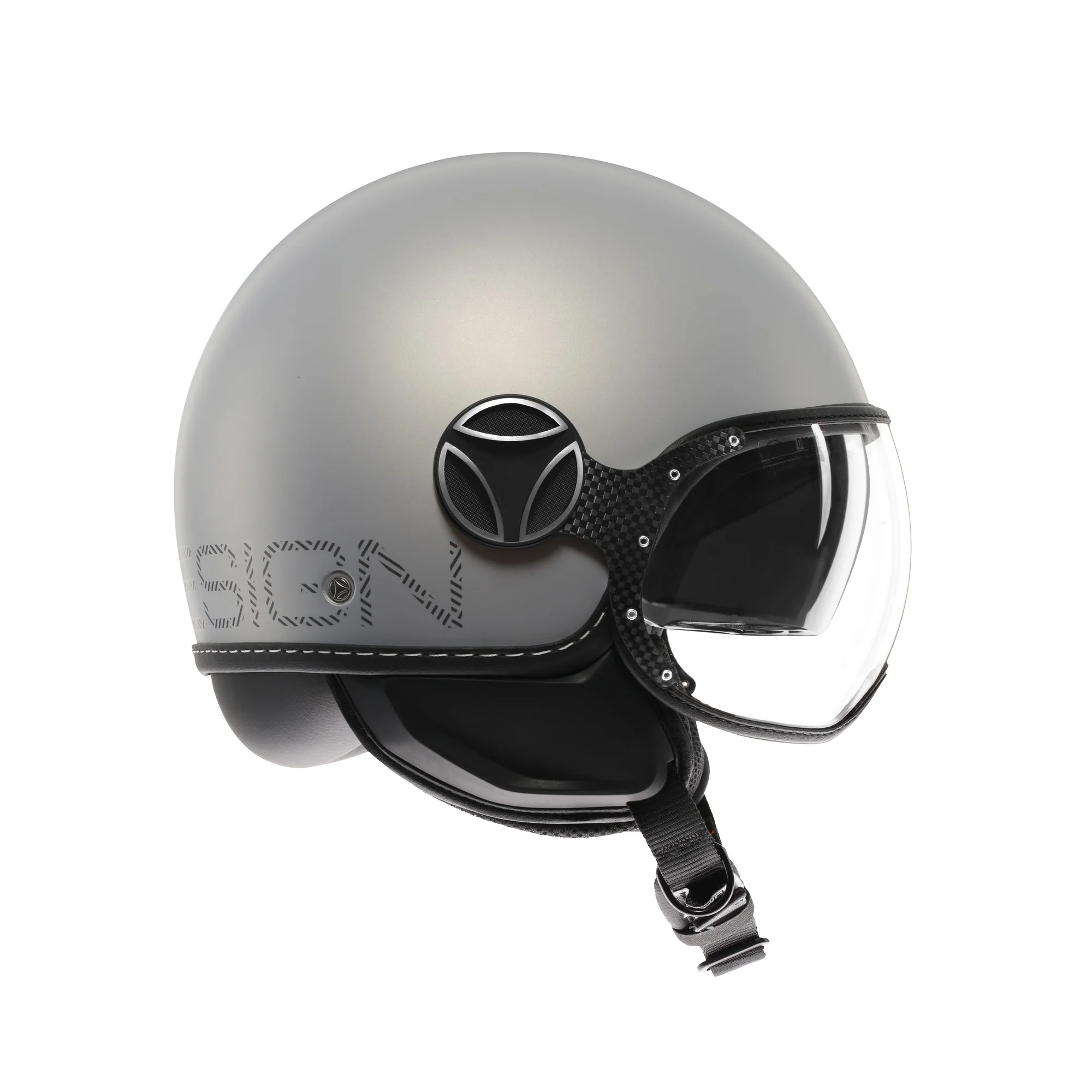 Casco moto jet FGTR EVO HIP E2206 Grigio opaco / texture grigia ceruleo - Image 6