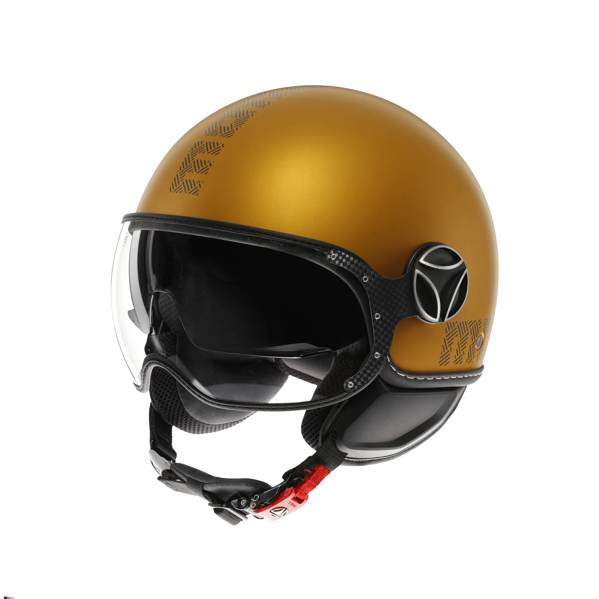 Casco moto jet FGTR EVO HIP E2206 Ocra opaco / texture grigia - Image 4