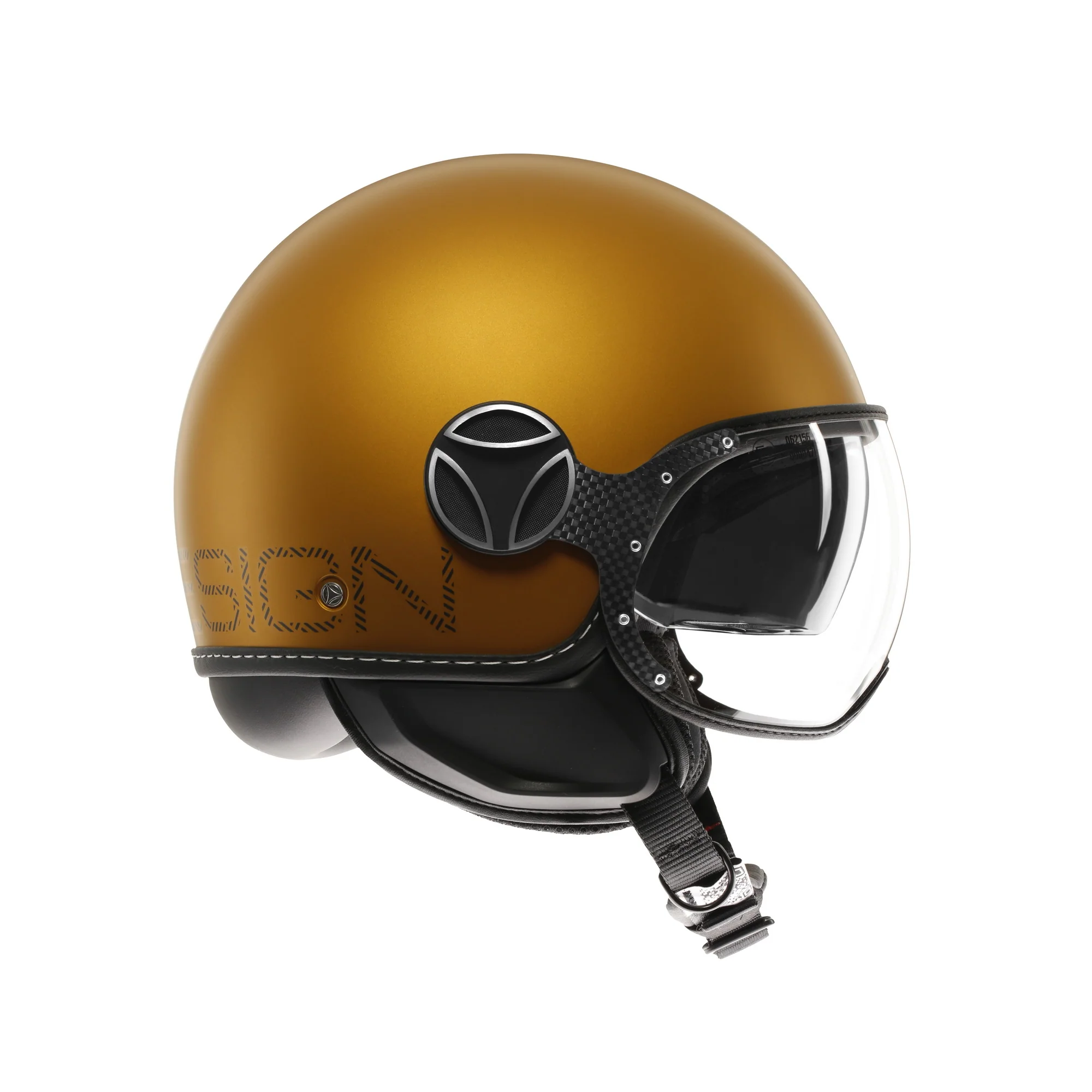 Casco moto jet FGTR EVO HIP E2206 Ocra opaco / texture grigia - Image 6
