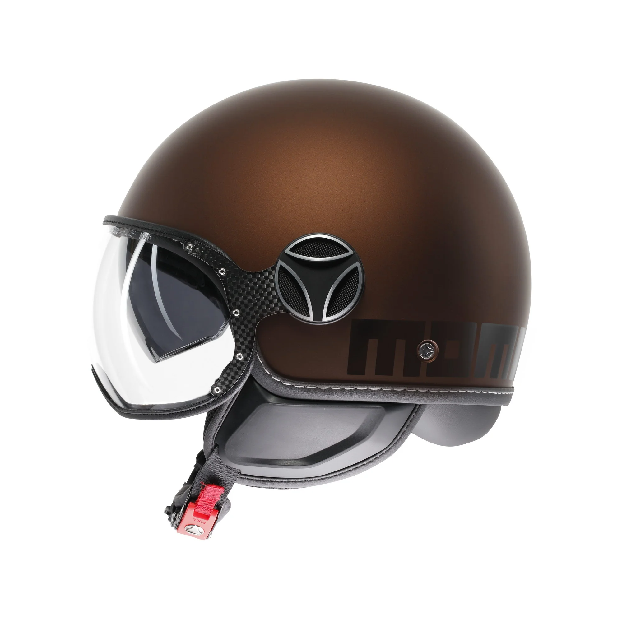 Casco moto jet FGTR EVO Mono E2206 espresso opaco / nero - Image 3
