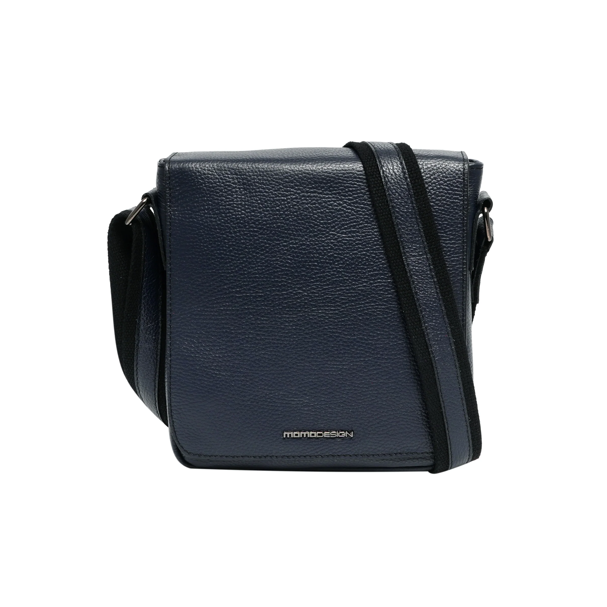 Tracolla Momodesign in vera pelle martellata blu