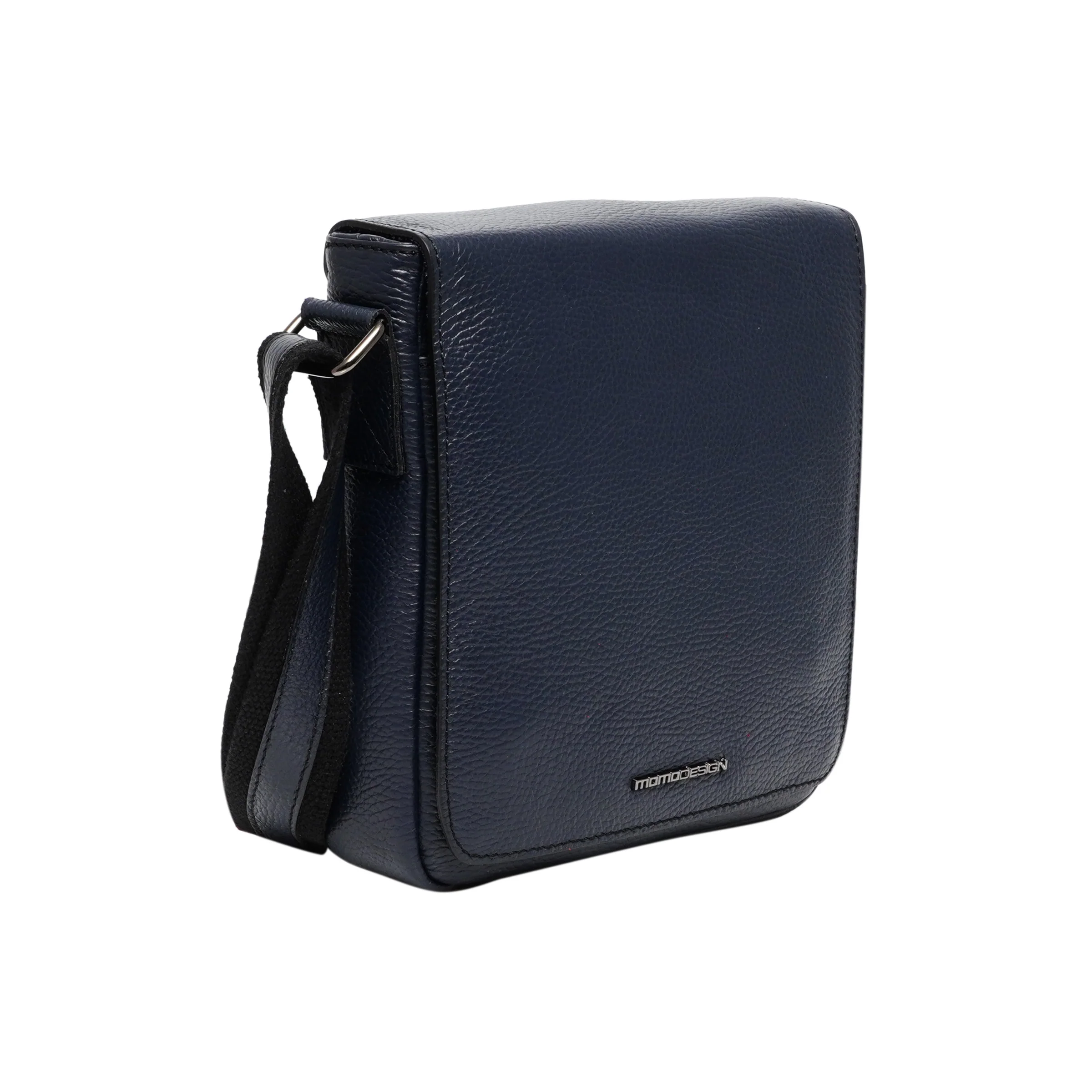 Tracolla Momodesign in vera pelle martellata blu - Image 2