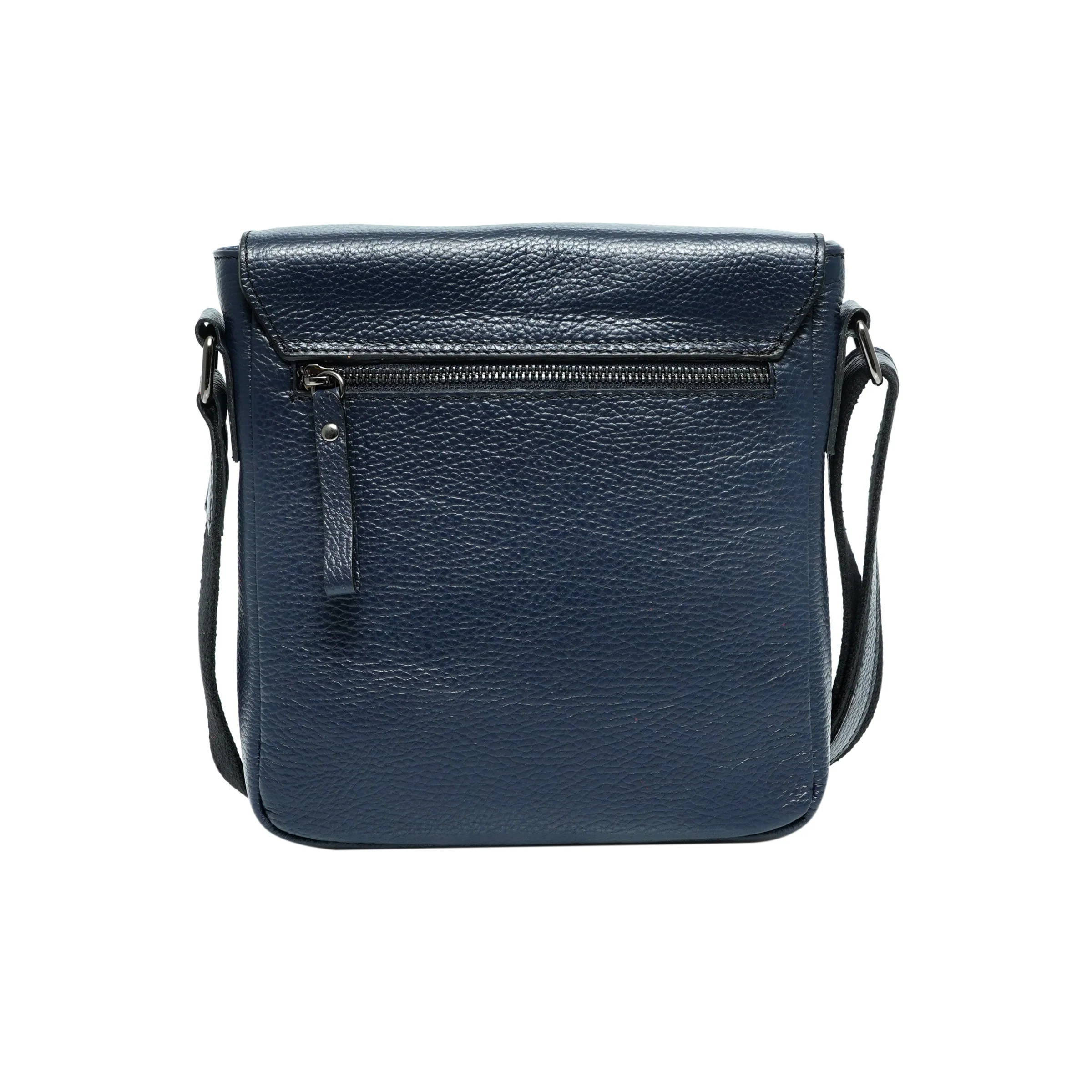Tracolla Momodesign in vera pelle martellata blu - Image 3