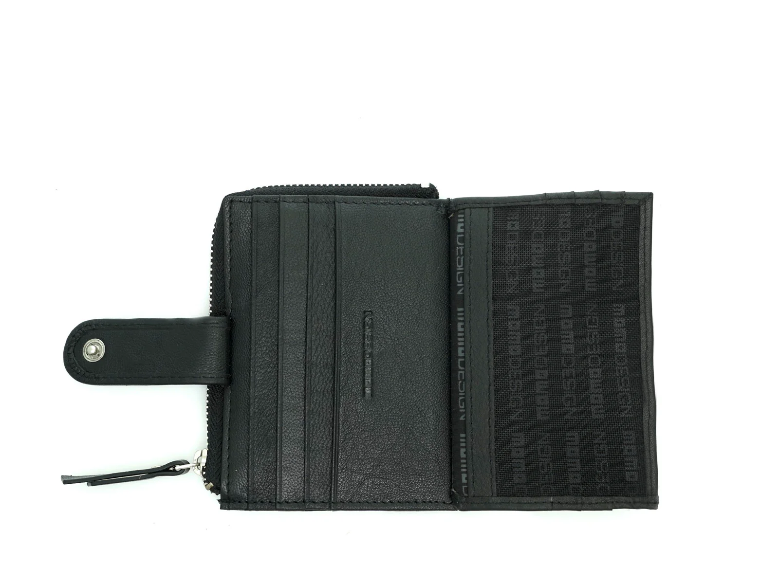 Momodesign Portacarte in nappa con logo in metallo - Image 3