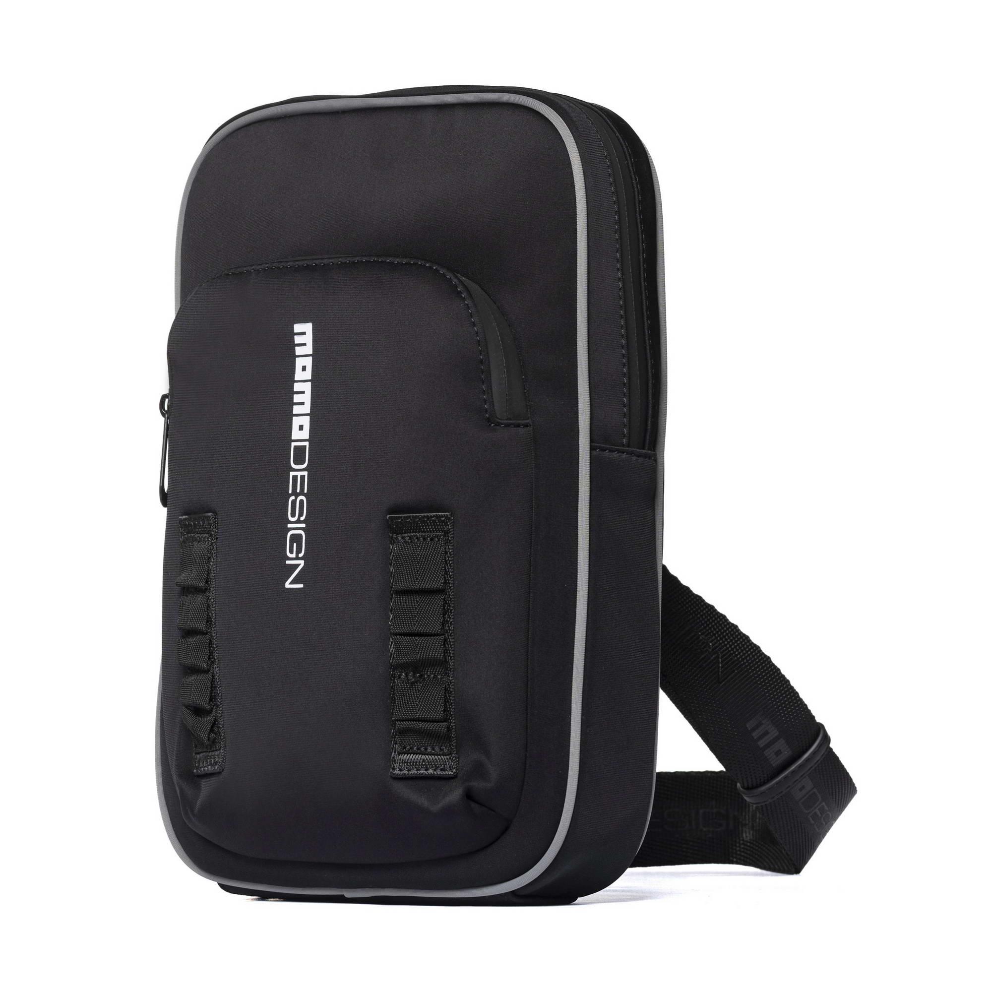 Momodesign borsa monospalla Alpha in nylon nero - Image 3