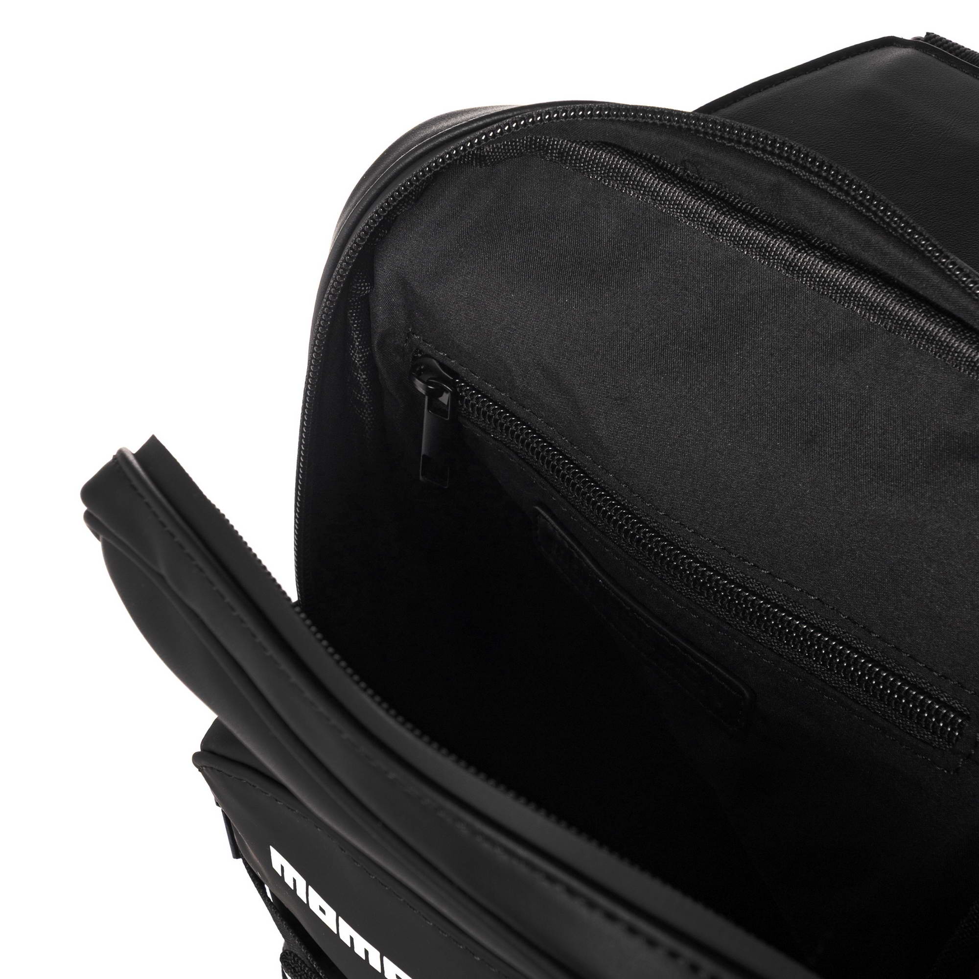 Momodesign borsa monospalla Rubber nero con fasce riflettenti - Image 5
