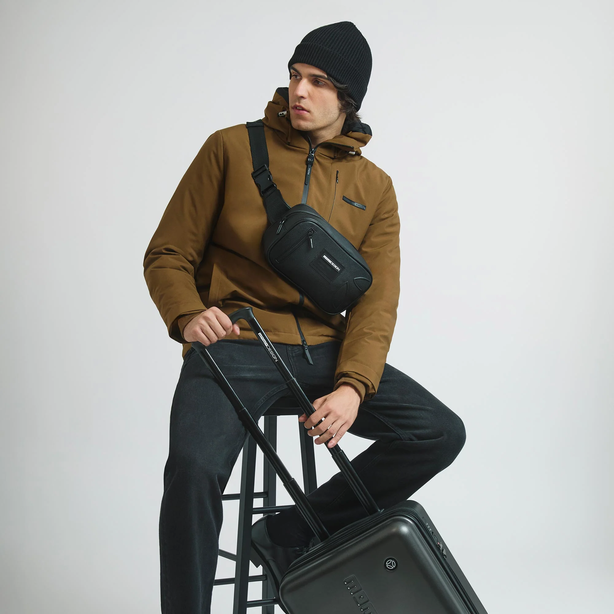 Momodesign marsupio business Essential in dollaro PU Nero - Image 6
