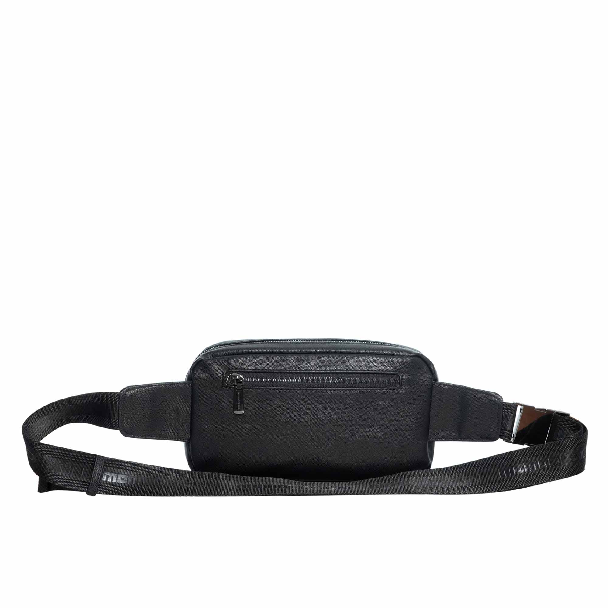 Momodesign Marsupio Sportivo Unico in Saffiano Nero - Image 3