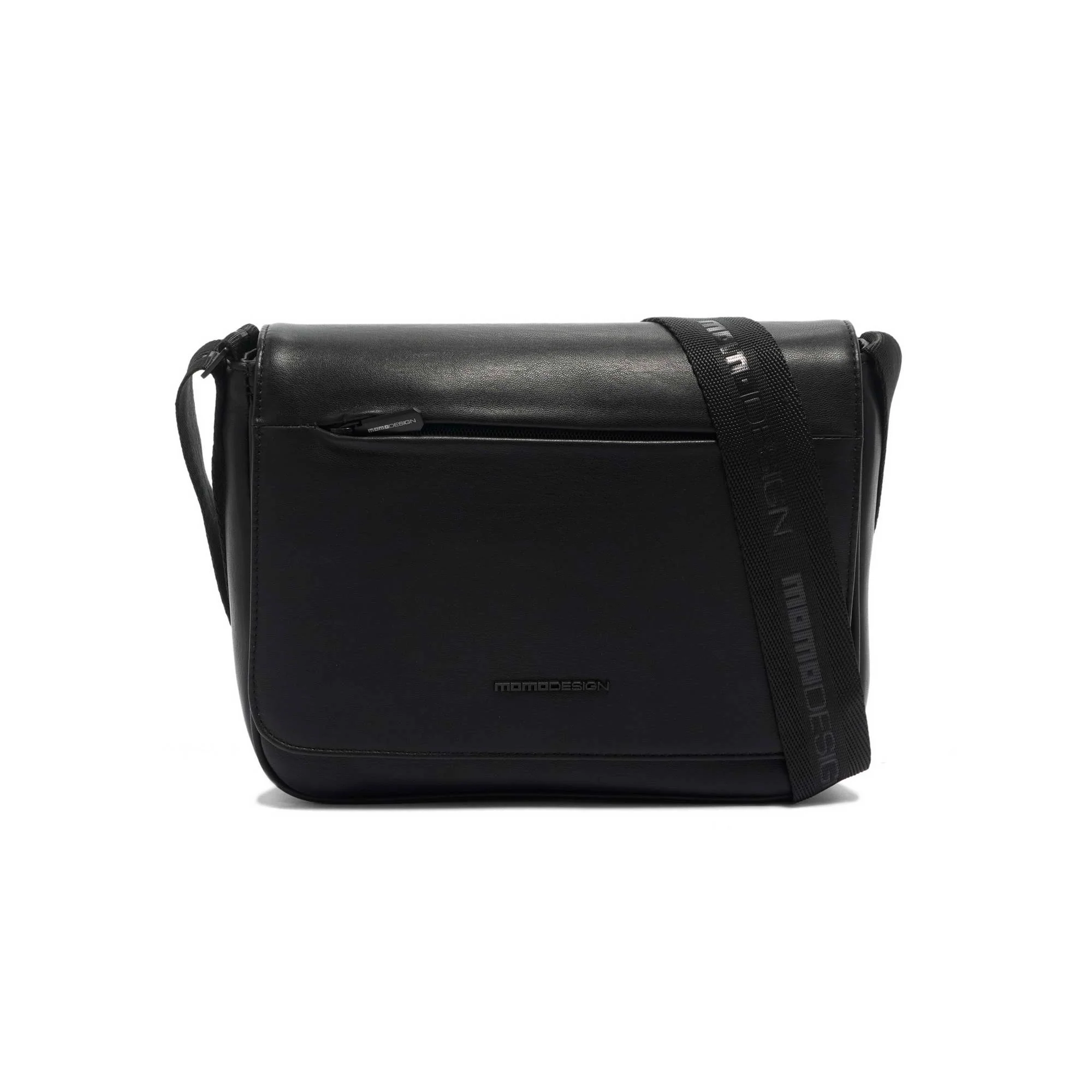 Momodesign messenger business Work nappa in nappa PU nera