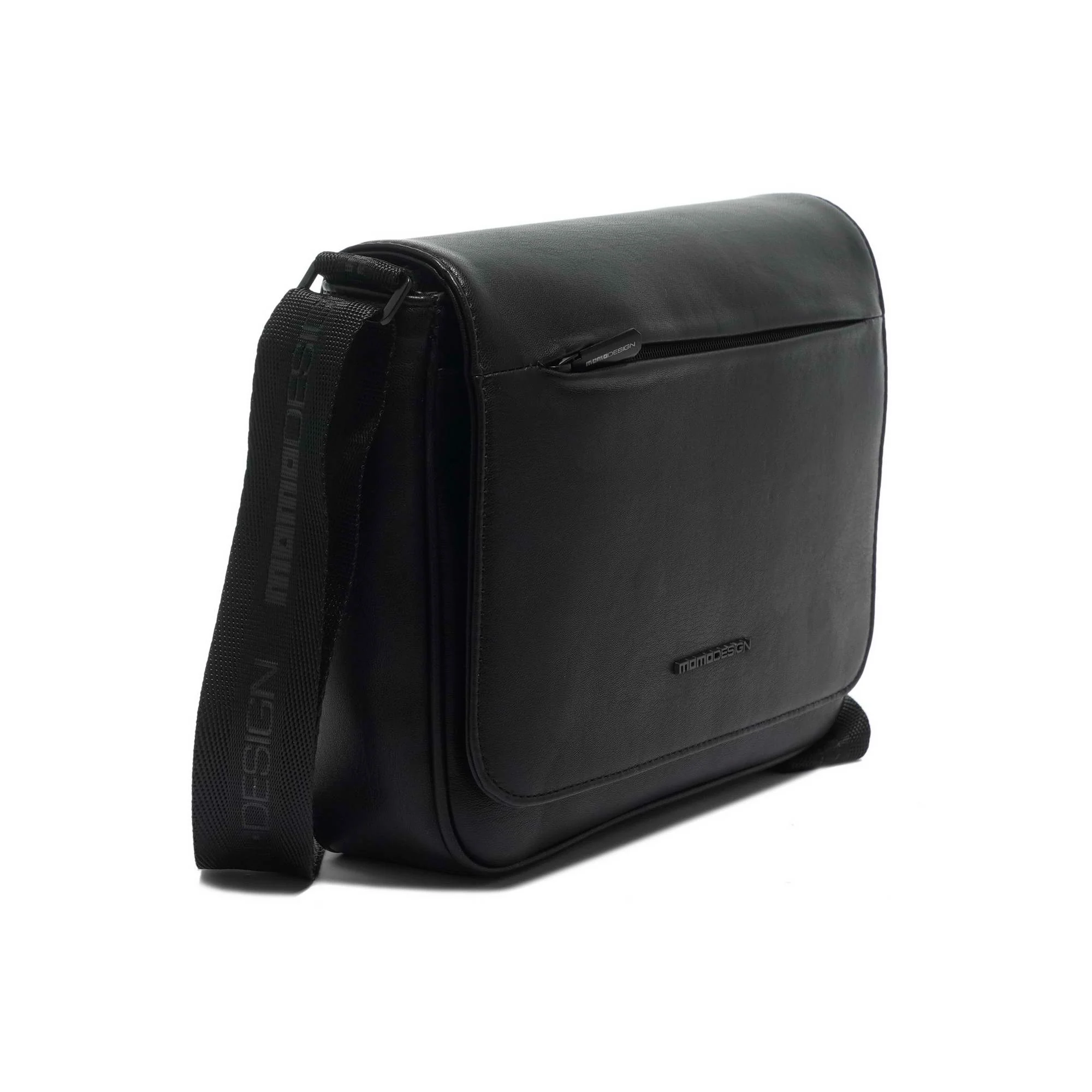 Momodesign messenger business Work nappa in nappa PU nera - Image 2