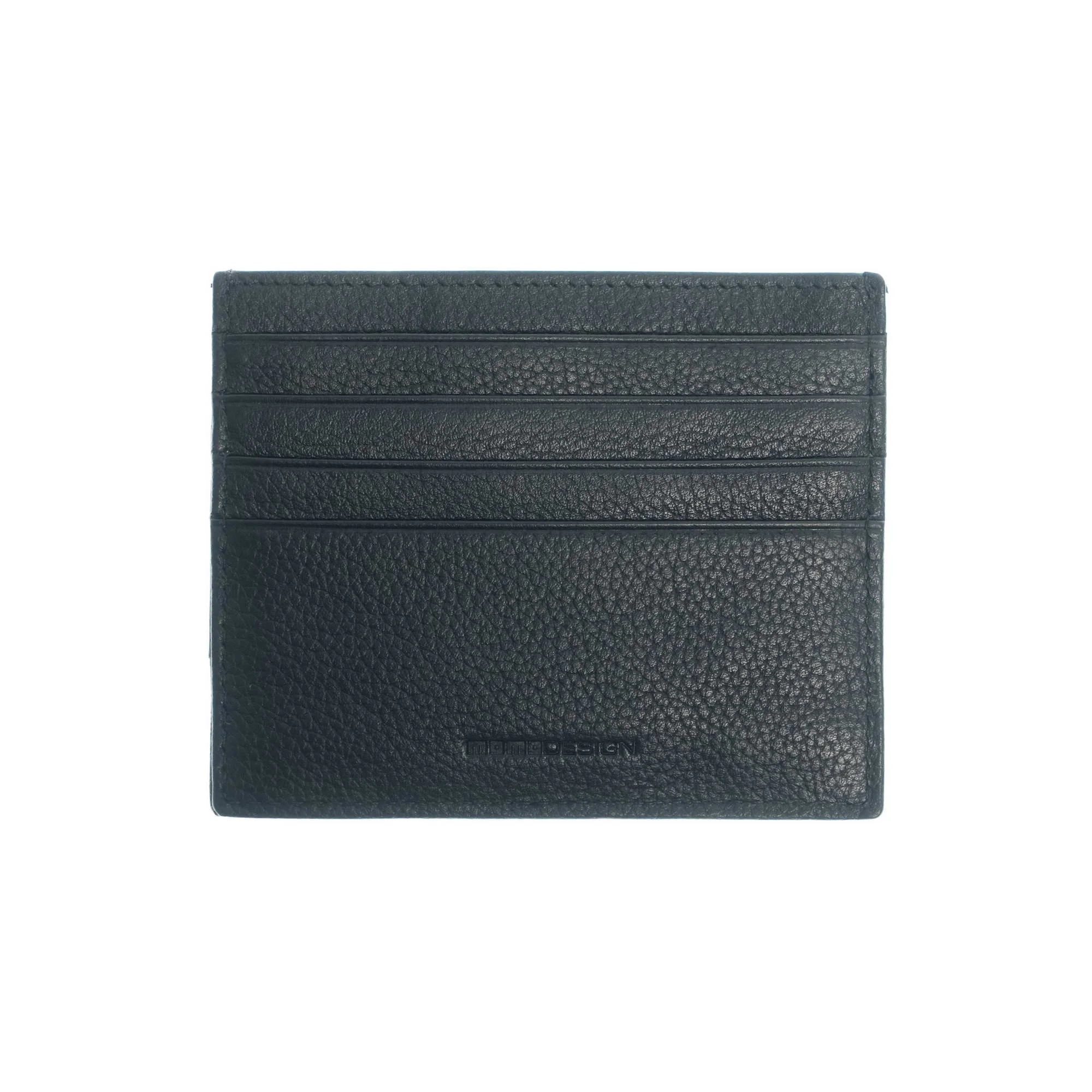 Momodesign portacarte portabanconote Dollaro in vera pelle nera - Image 2