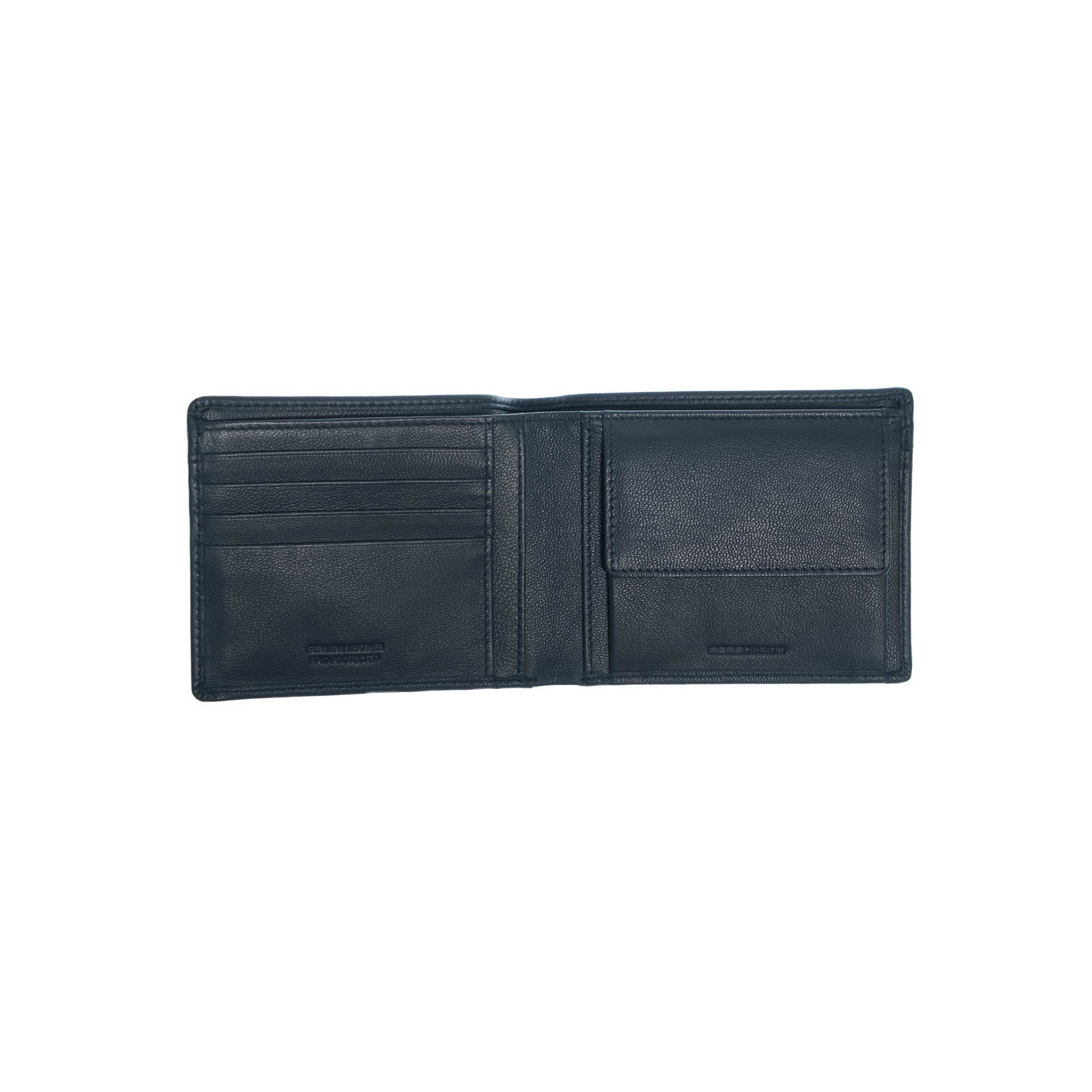 Momodesign portafoglio con portamonete Subway in vera pelle blu - Image 2