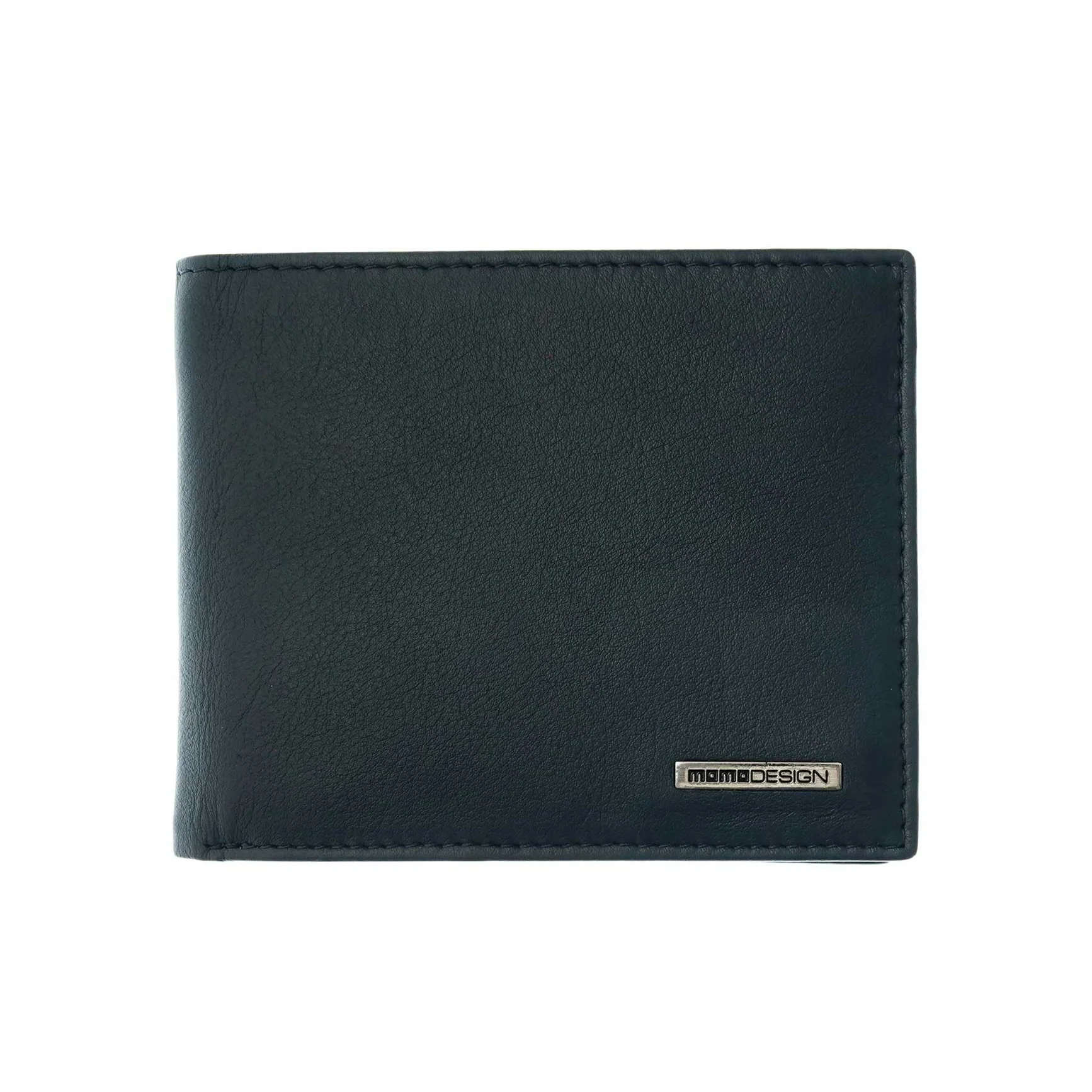 Momodesign Portafoglio in vera Pelle blu