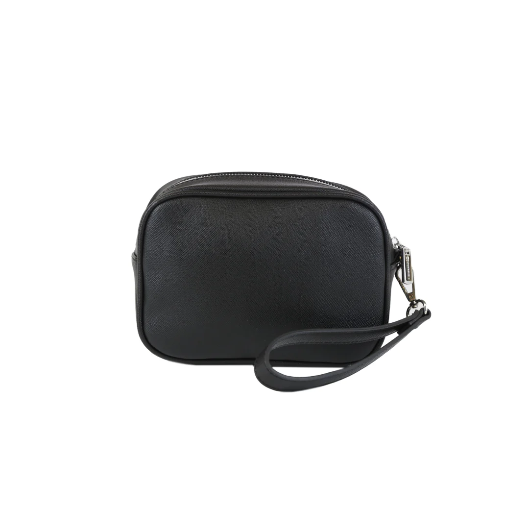 Momodesign Pouch Business Piccola Unico in Saffiano Nero - Image 3
