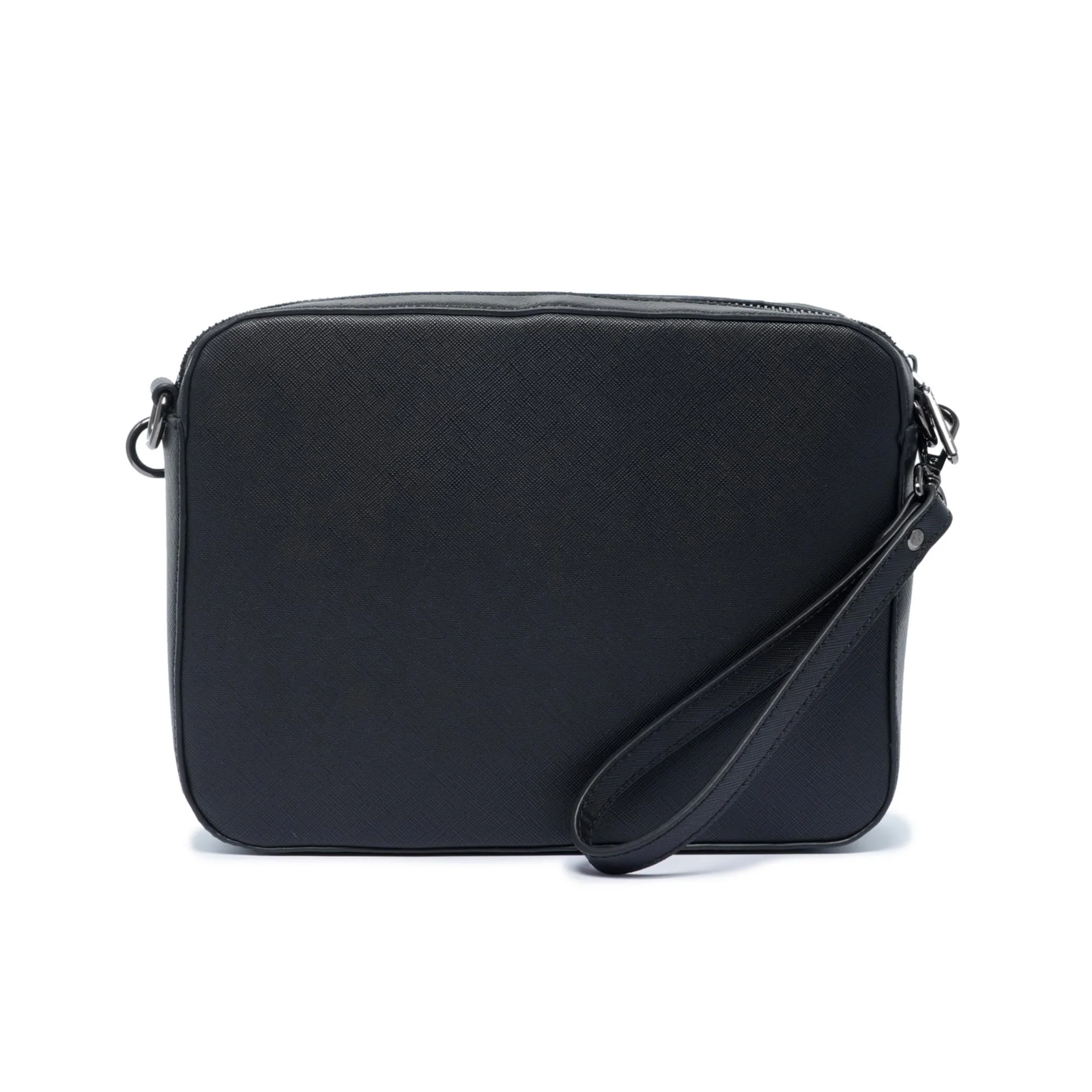 Momodesign Tracolla Piccola e Pouch work saffiano nera - Image 3