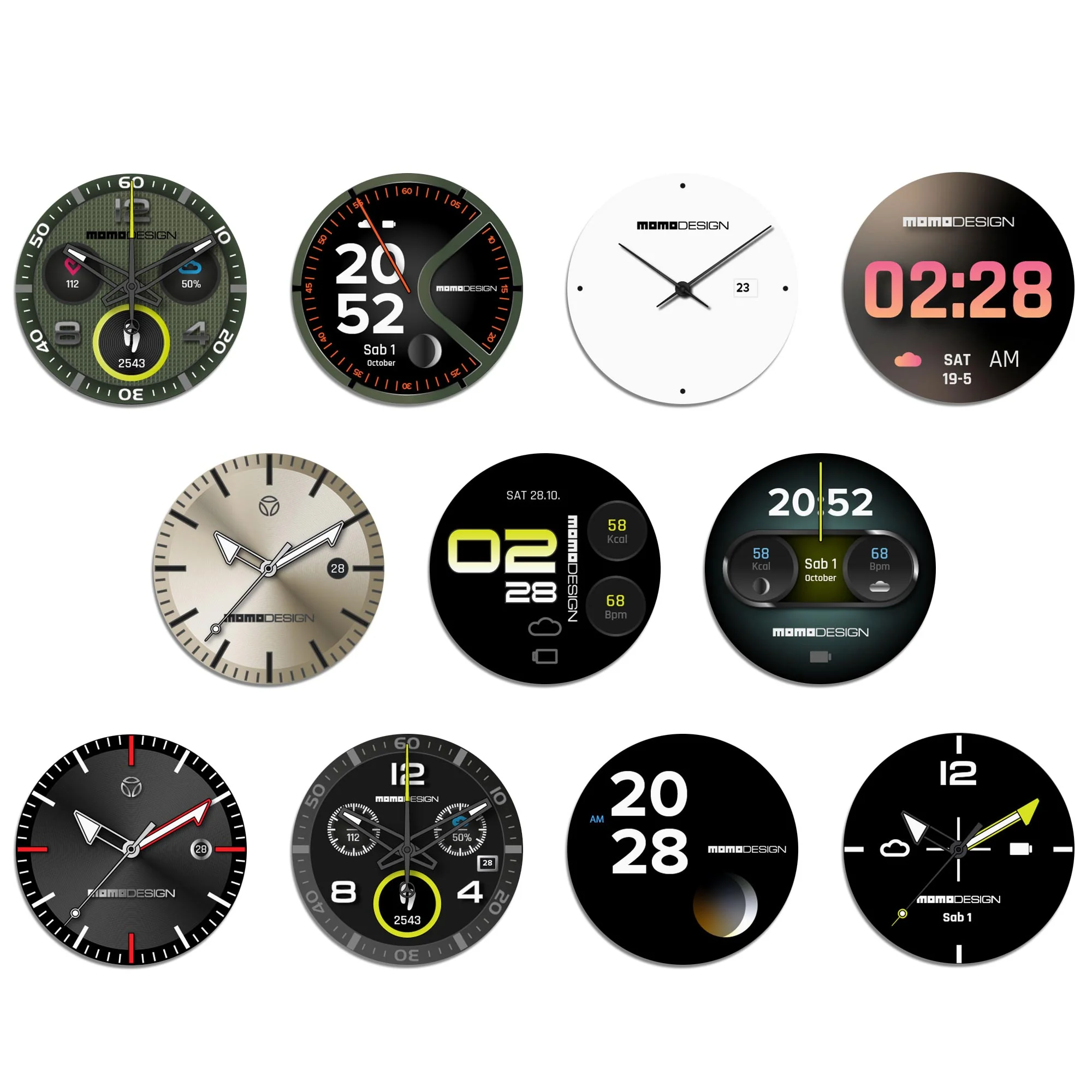 Momodesign smartwatch rotondo Zero AMOLED 1.43" / IP68 pressione sanguigna e frequenza cardiaca - Image 8