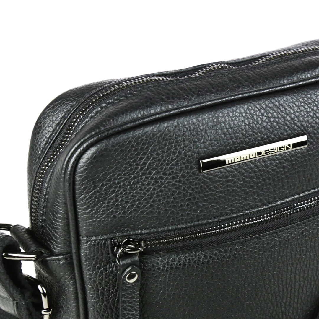 Momodesign Tracolla Dynamic in pelle nero - Image 3