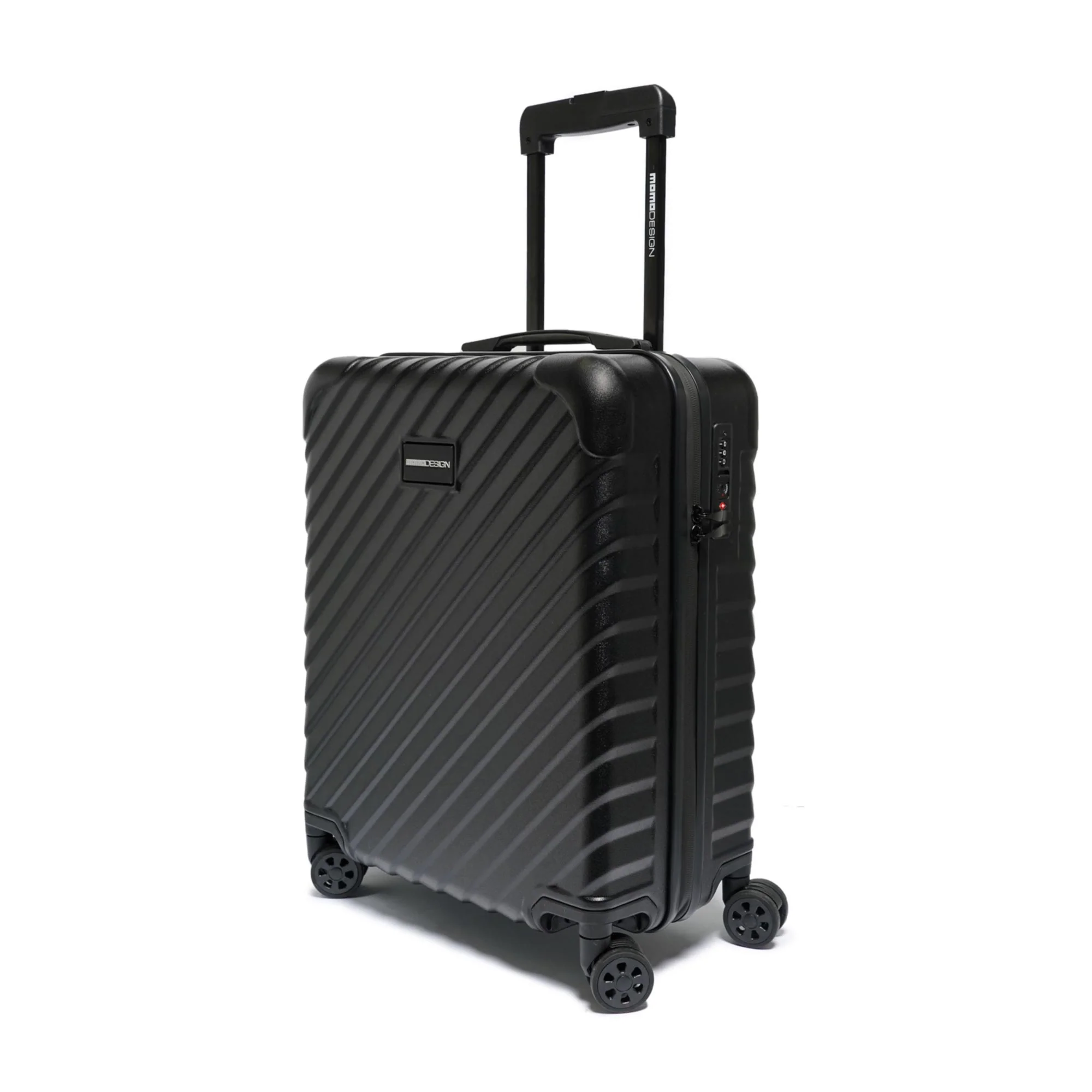 MOMODESIGN Trolley Cosmo S nero opaco con rigatura 3d - Image 3