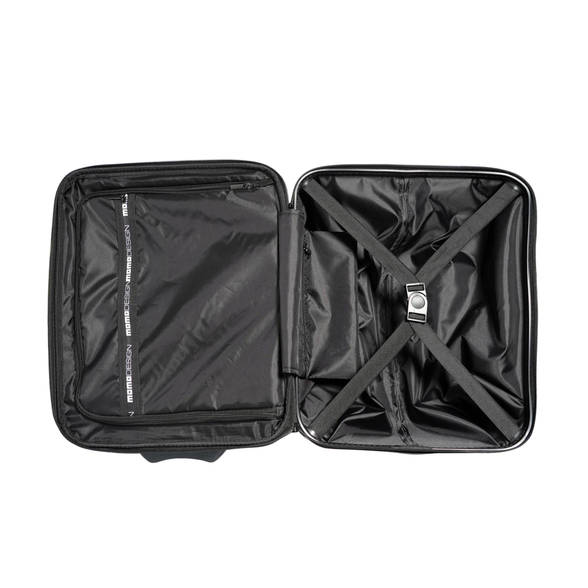 MOMODESIGN Trolley Cosmo S nero opaco con rigatura 3d - Image 4