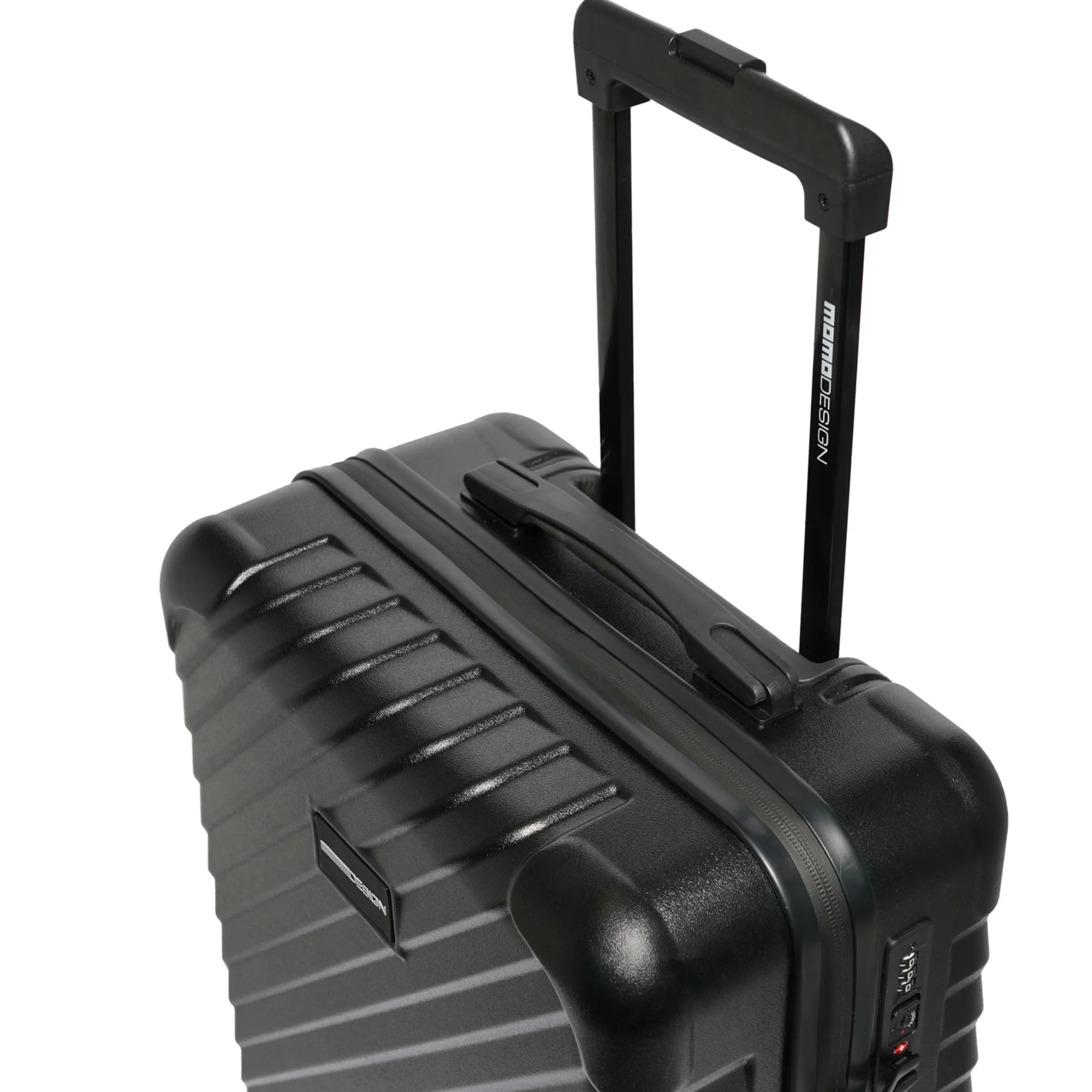 MOMODESIGN Trolley Cosmo S nero opaco con rigatura 3d - Image 6