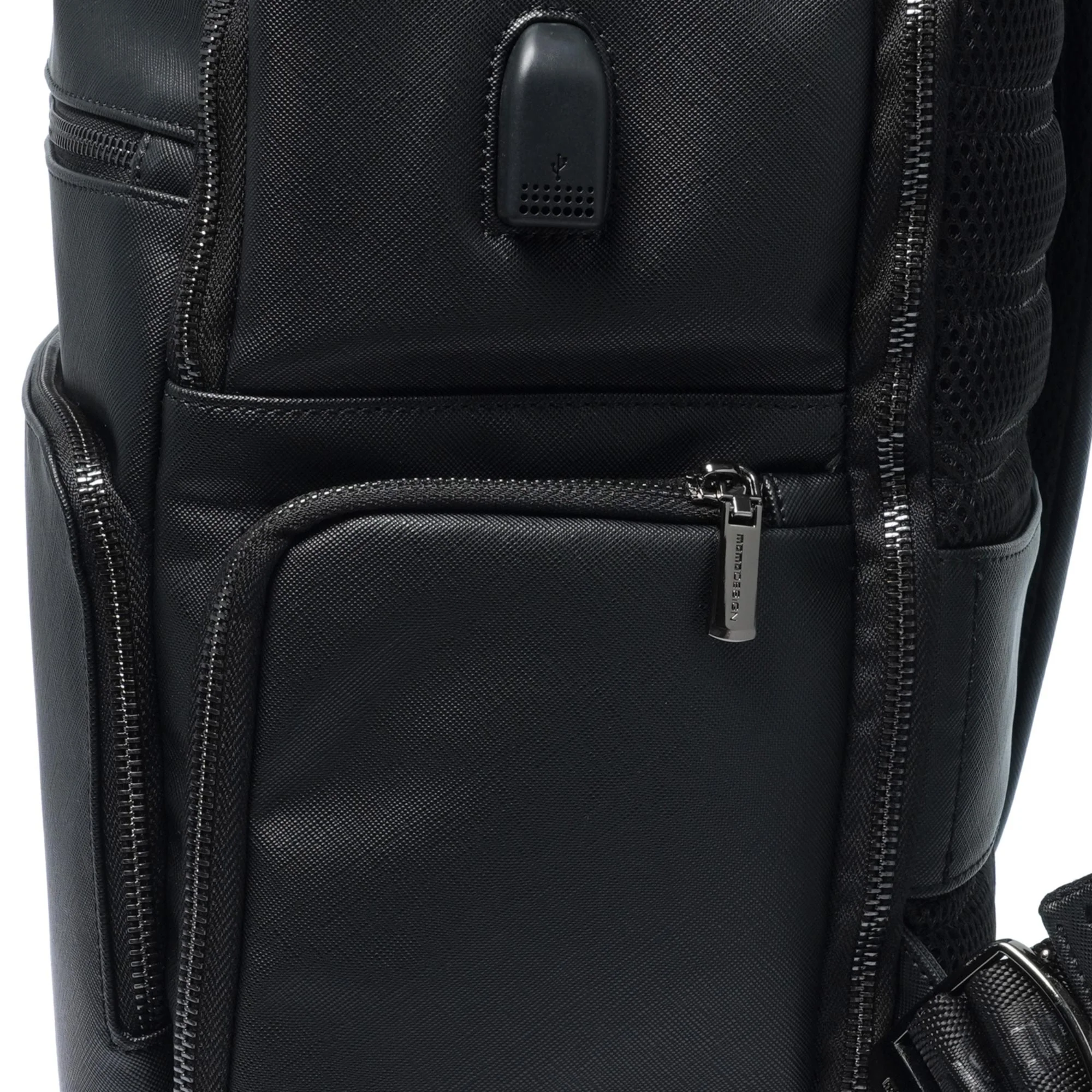 Momodesign Zaino Business Unico grande in saffiano nero - Image 8