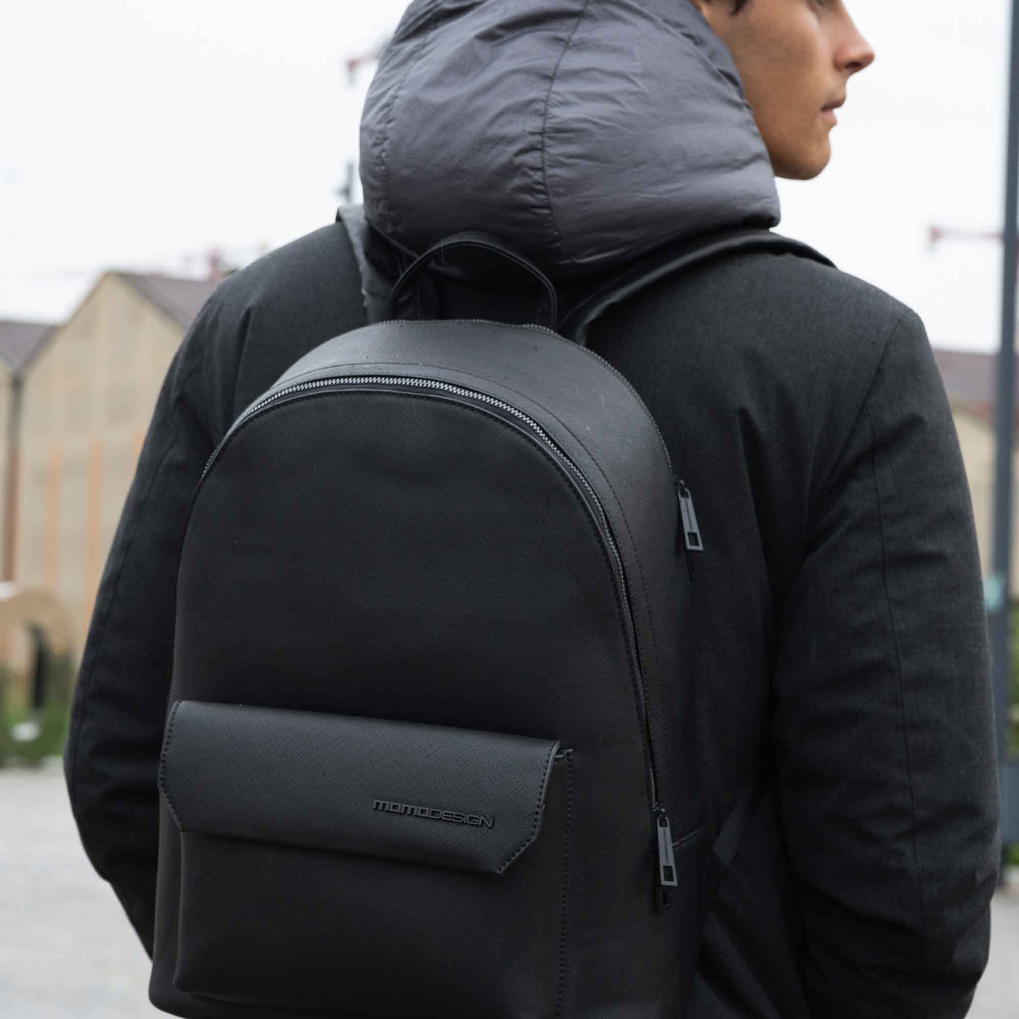 Momodesign Zaino Business Unico in saffiano nero - Image 11