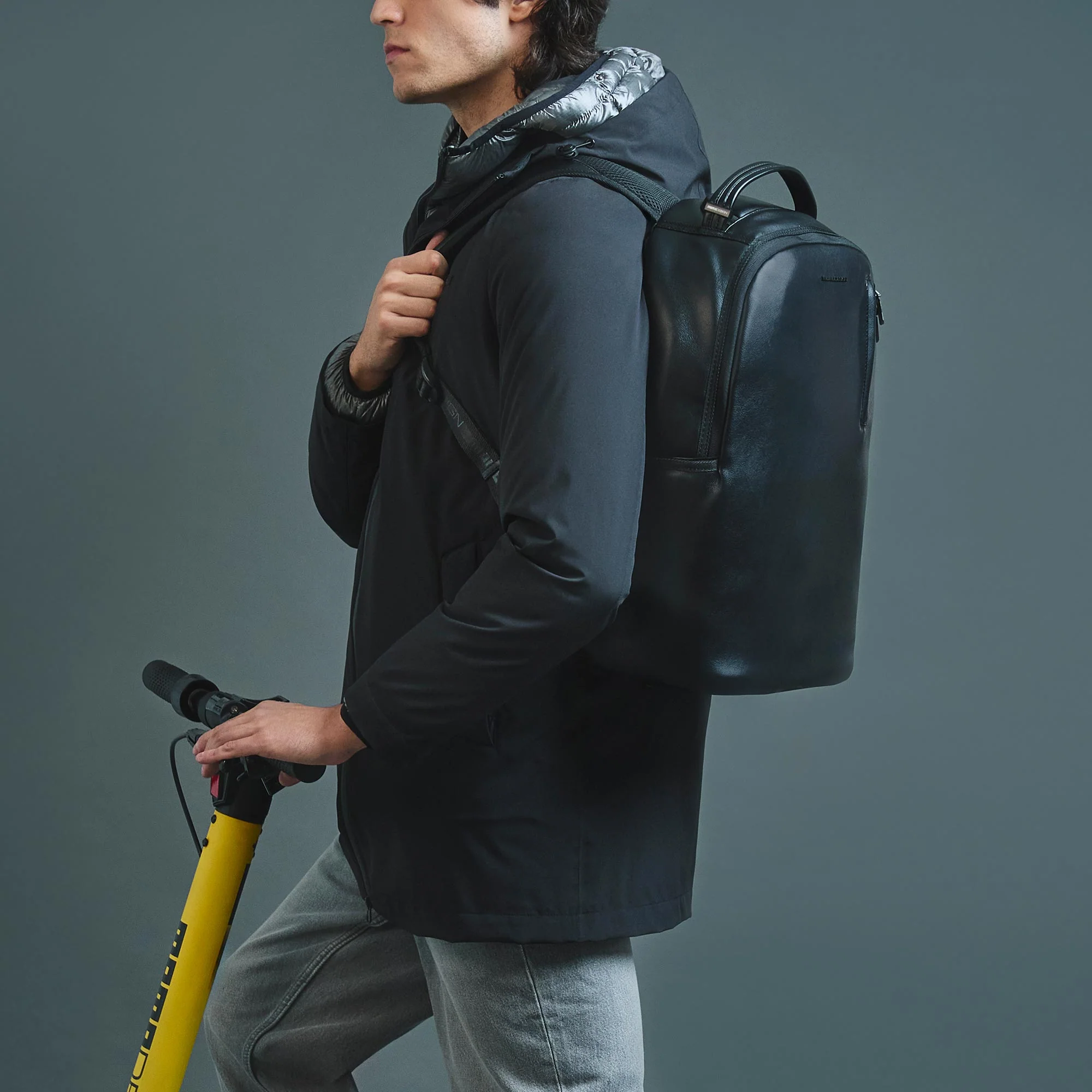 Momodesign zaino business Work nappa grande in nappa PU nero - Image 8