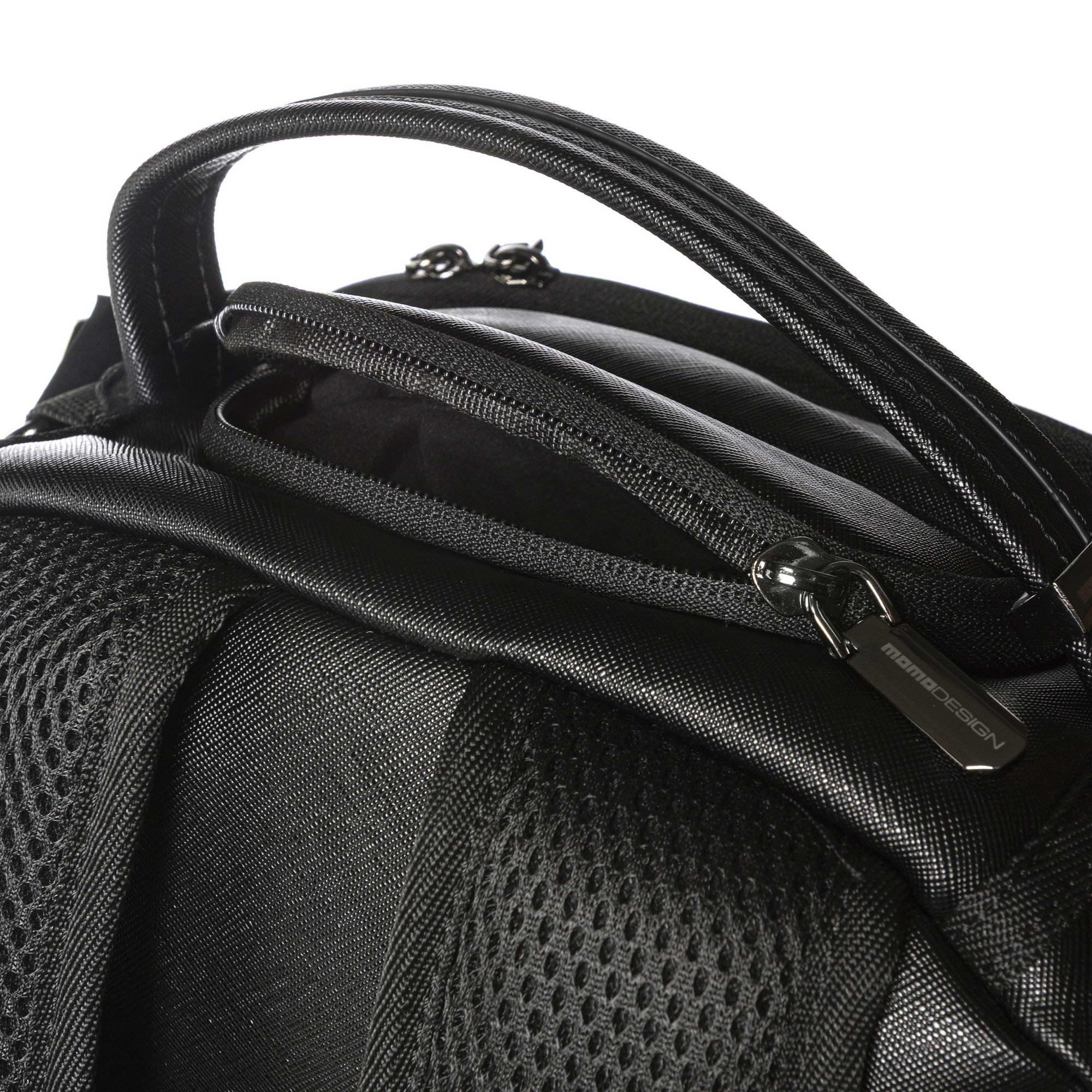 Momodesign zaino business Work saffiano grande in saffiano PU nero - Image 6