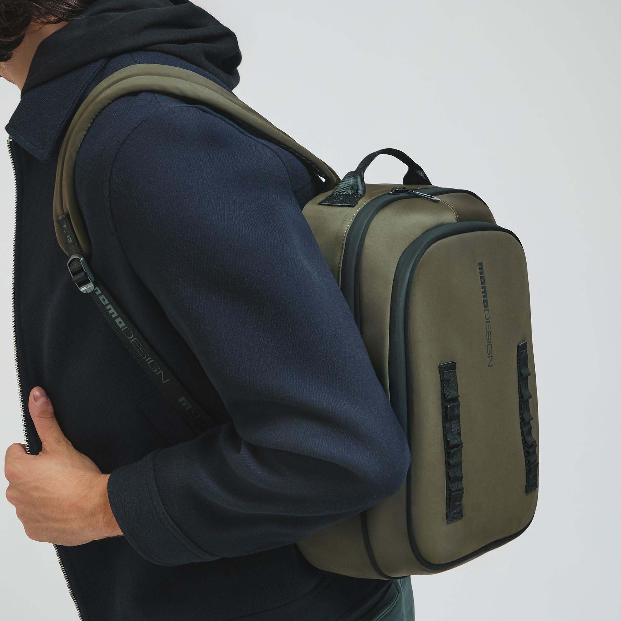 Momodesign zaino sportivo Alpha medio in nylon verde militare - Image 6
