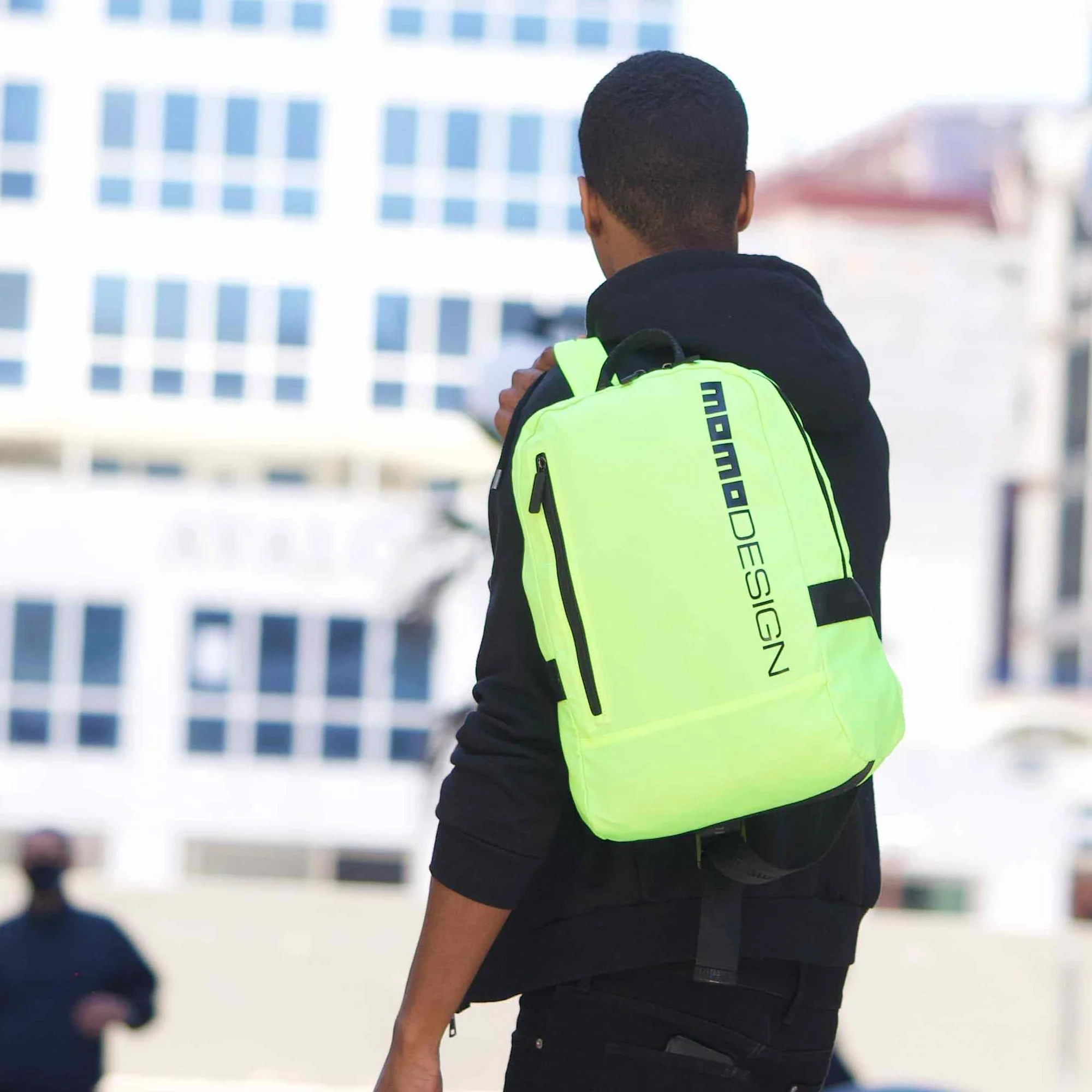 Momodesign Zaino Sportivo Gear Giallo Fluo / Nero - Image 3