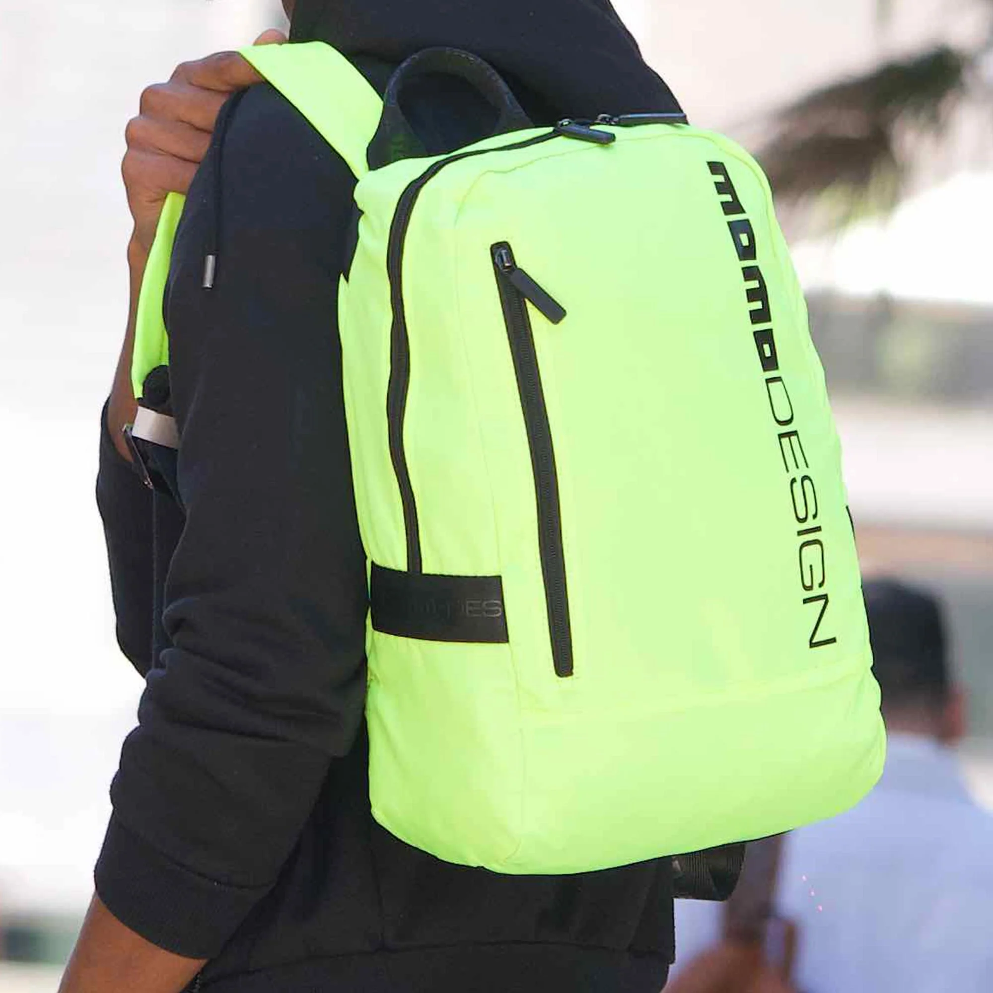 Momodesign Zaino Sportivo Gear Giallo Fluo / Nero - Image 6