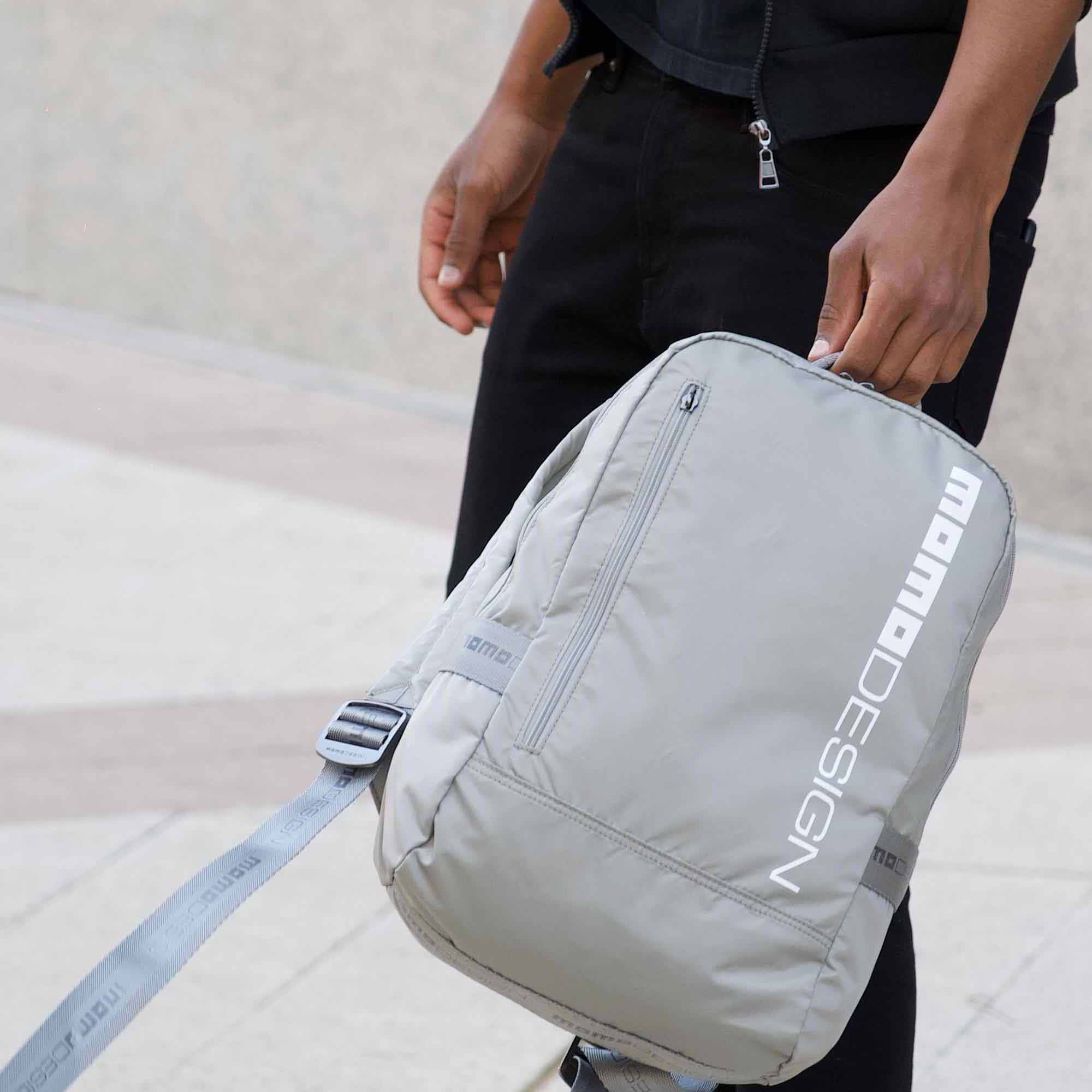 Momodesign Zaino Sportivo Gear Grigio Chiaro / Bianco - Image 3