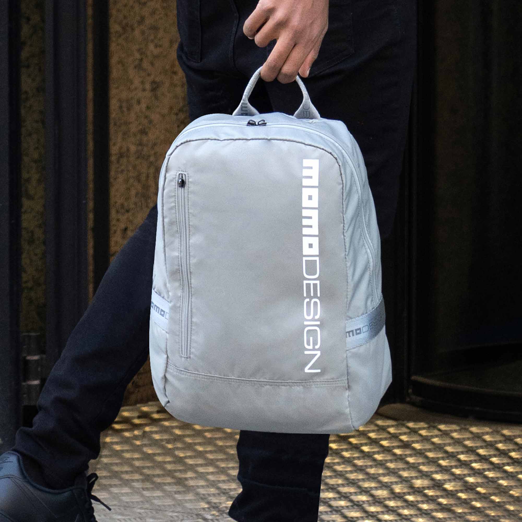 Momodesign Zaino Sportivo Gear Grigio Chiaro / Bianco - Image 6