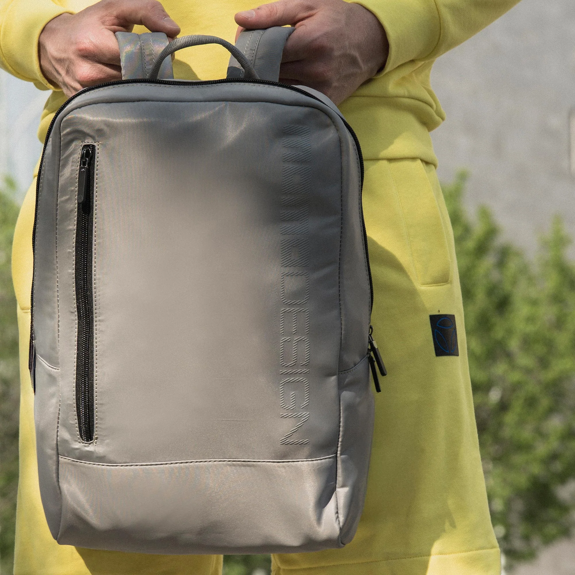 Momodesign Zaino Sportivo Gear in nylon grigio - Image 3