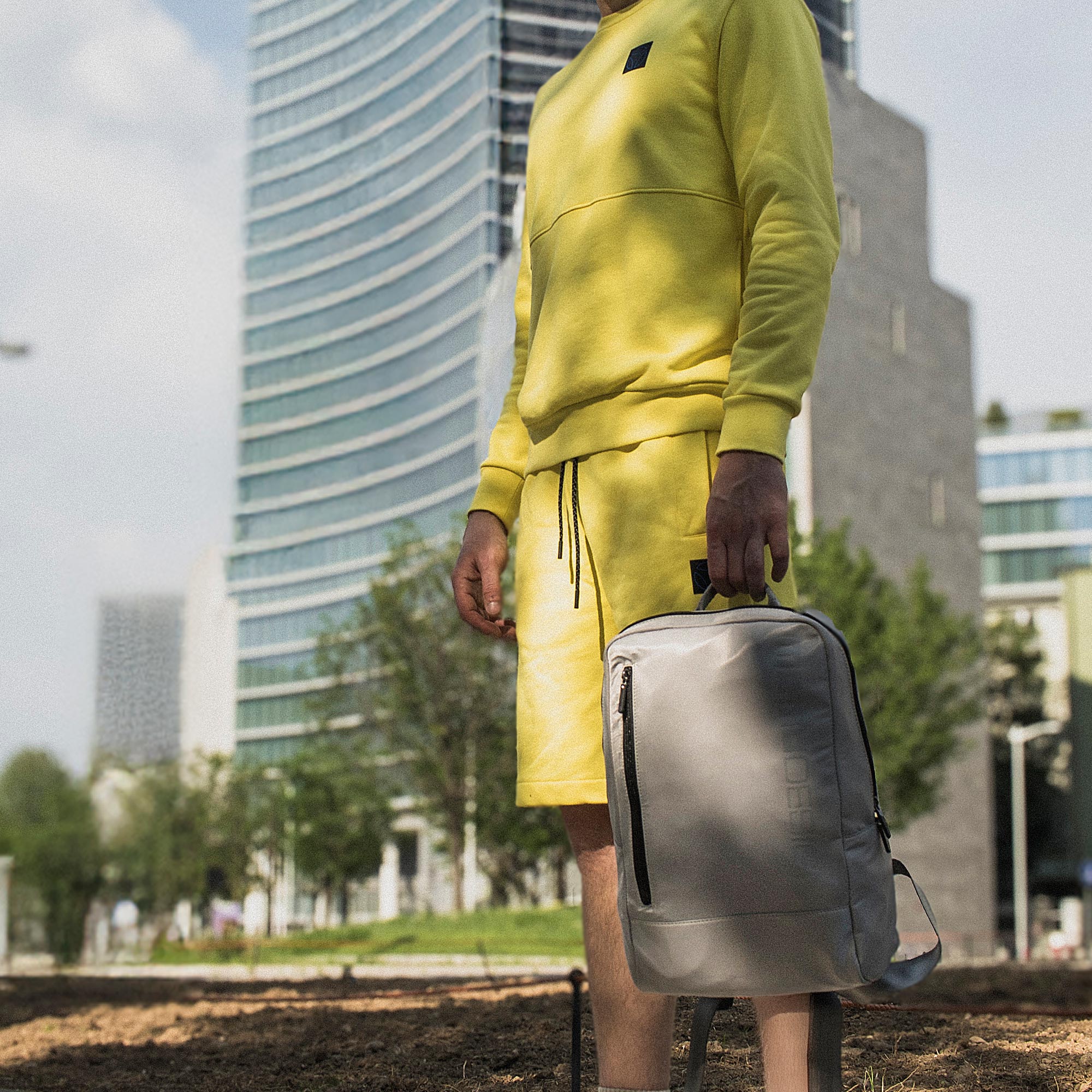 Momodesign Zaino Sportivo Gear in nylon grigio - Image 4