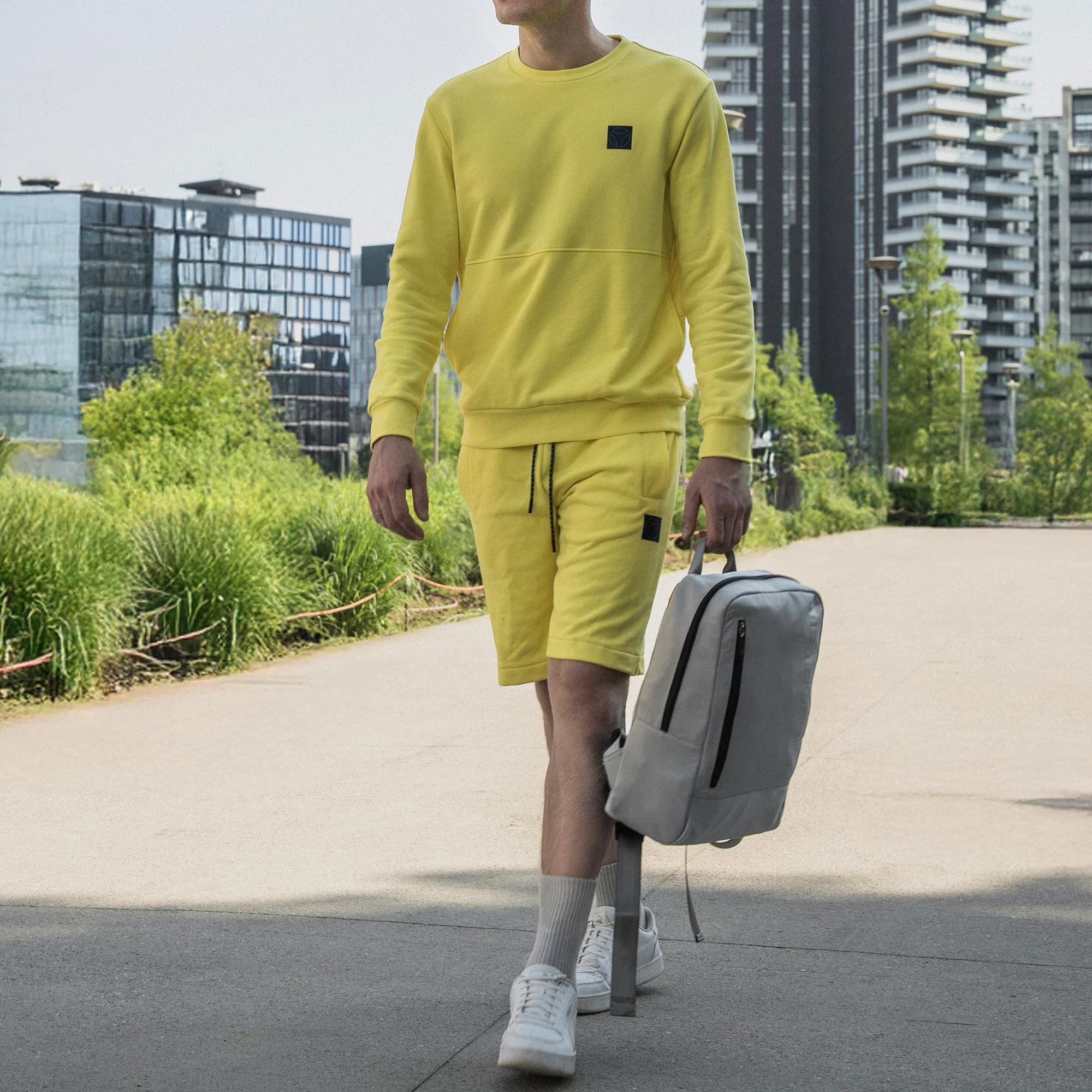 Momodesign Zaino Sportivo Gear in nylon grigio - Image 5