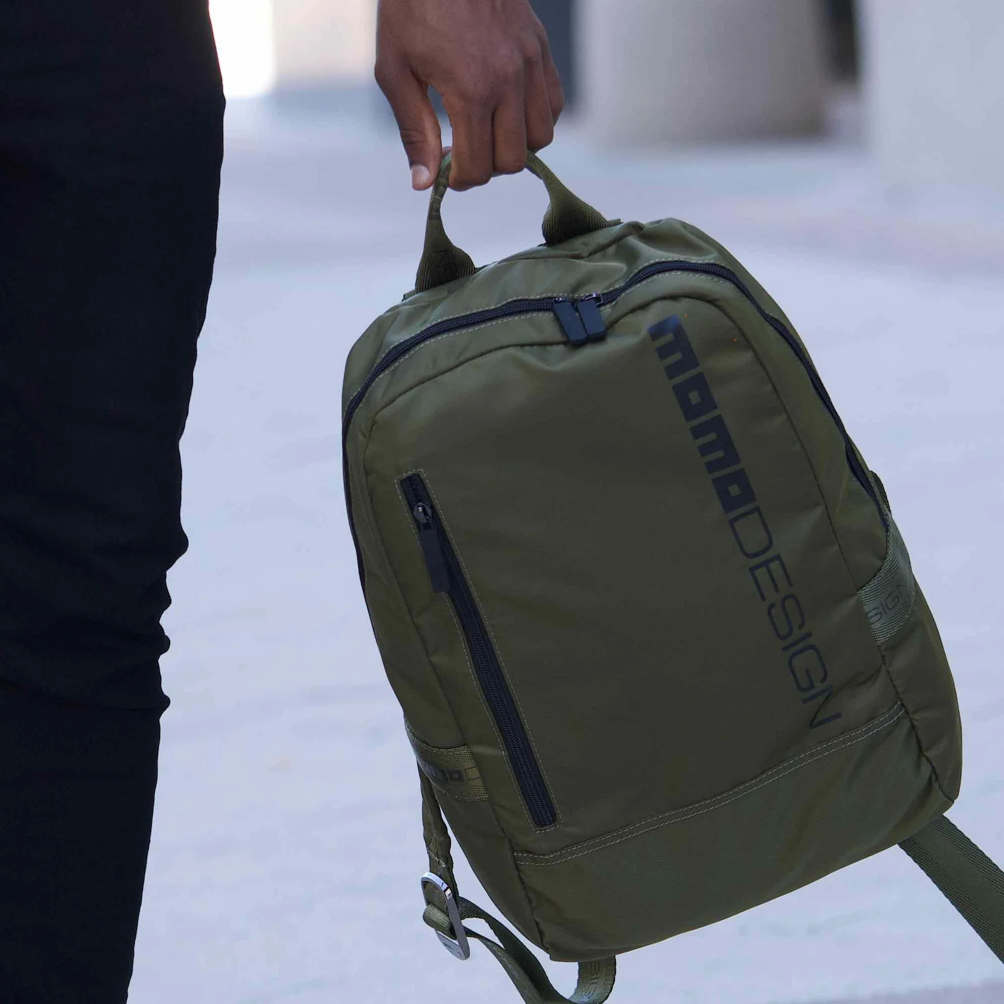 Momodesign Zaino Sportivo Gear Verde Militare / Nero - Image 3