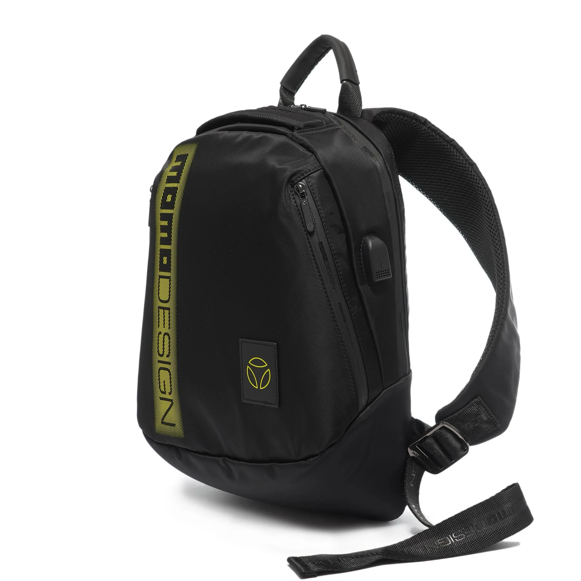Zaino sportivo Momodesign OVO stripes nere/gialle - Image 2