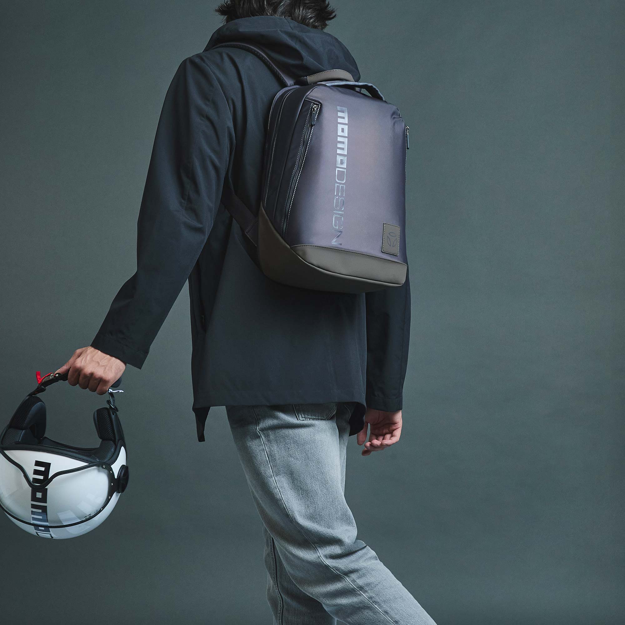 Momodesign zaino sportivo Ovo plus grande in nylon blu - Image 2